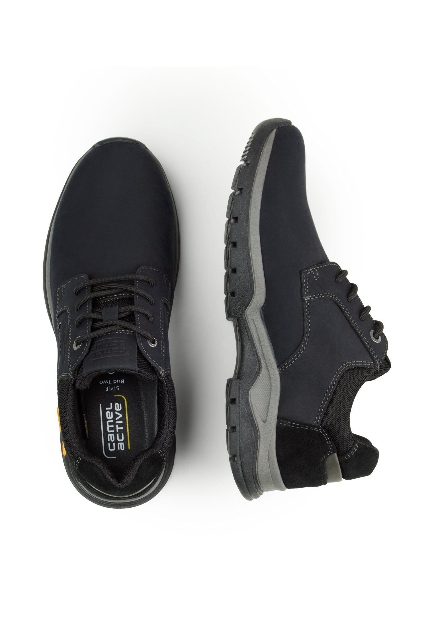 camel active Sneaker crazy horse/split SCHWARZ Sneaker günstig online kaufen