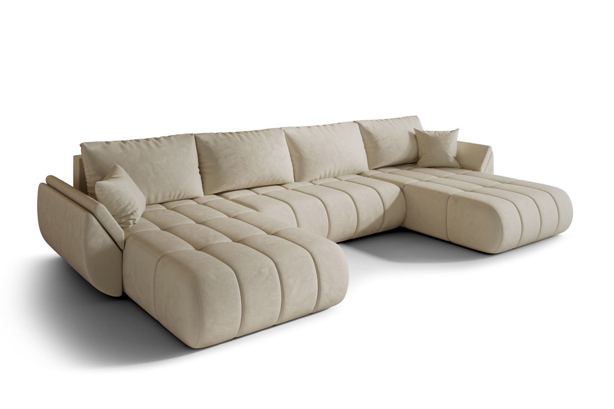 Kaiser Möbel Ecksofa TOKYO U PREMIUM im Veloursstoff Monolith,Schlaffunktio günstig online kaufen