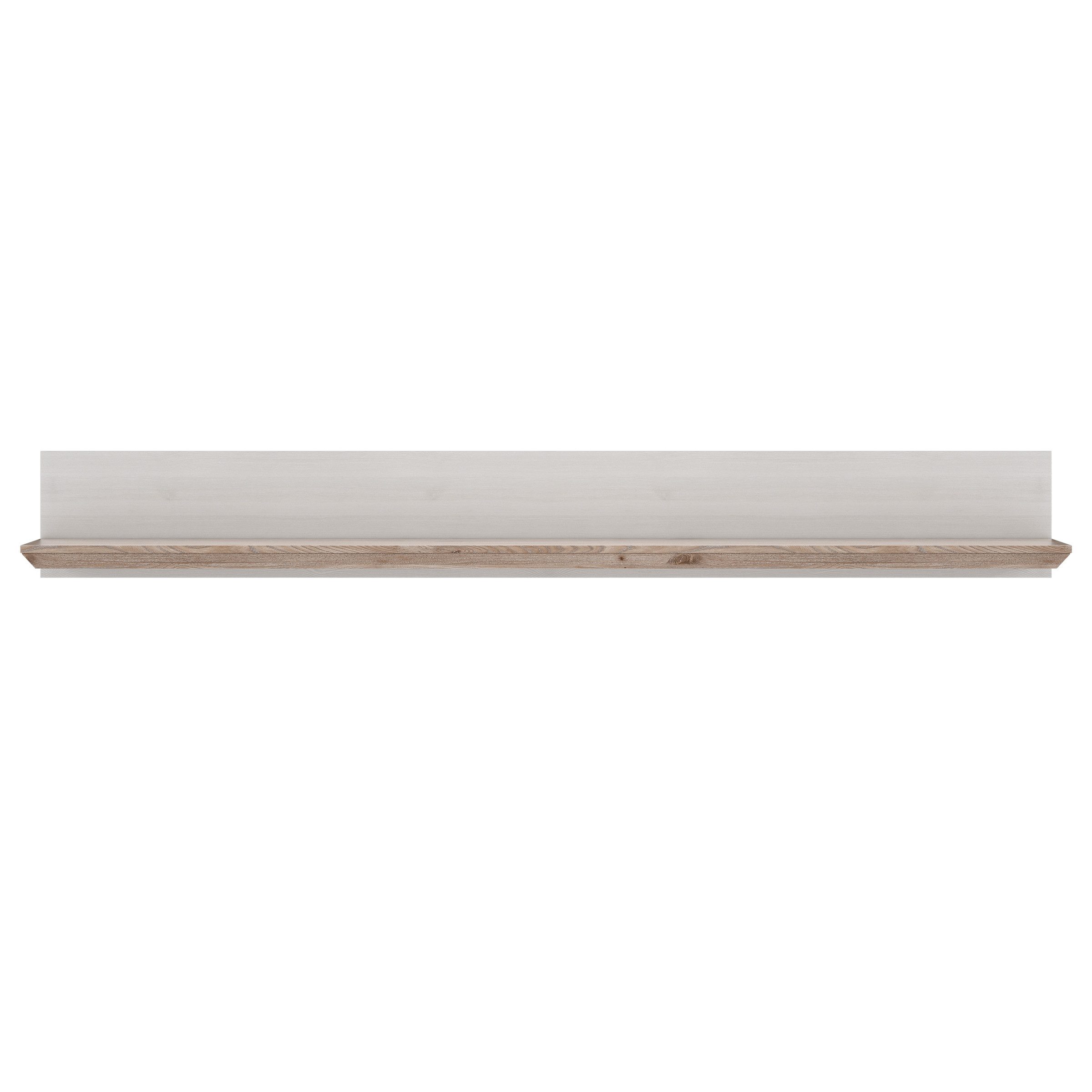 freiraum Wandboard ILOPPA, in Schnee / Nelson Eiche Dekor - 205x25,6x22,1cm (BxHxT)