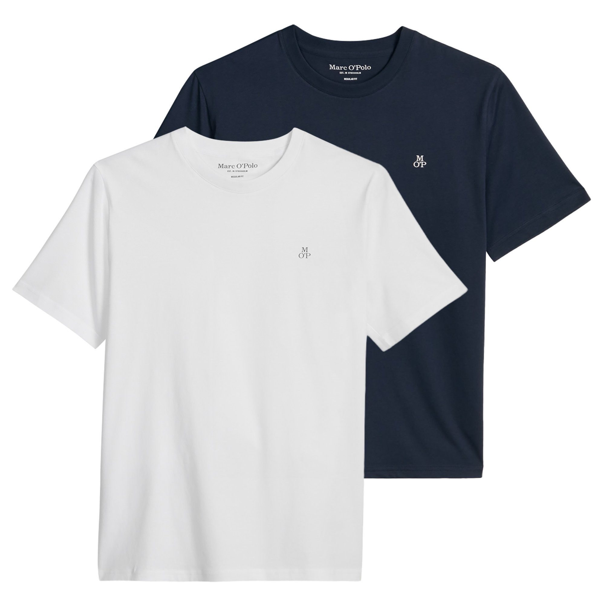Marc O'Polo T-Shirt Herren T-Shirt 2er Pack Baumwolle (Packung, 2er Pack)