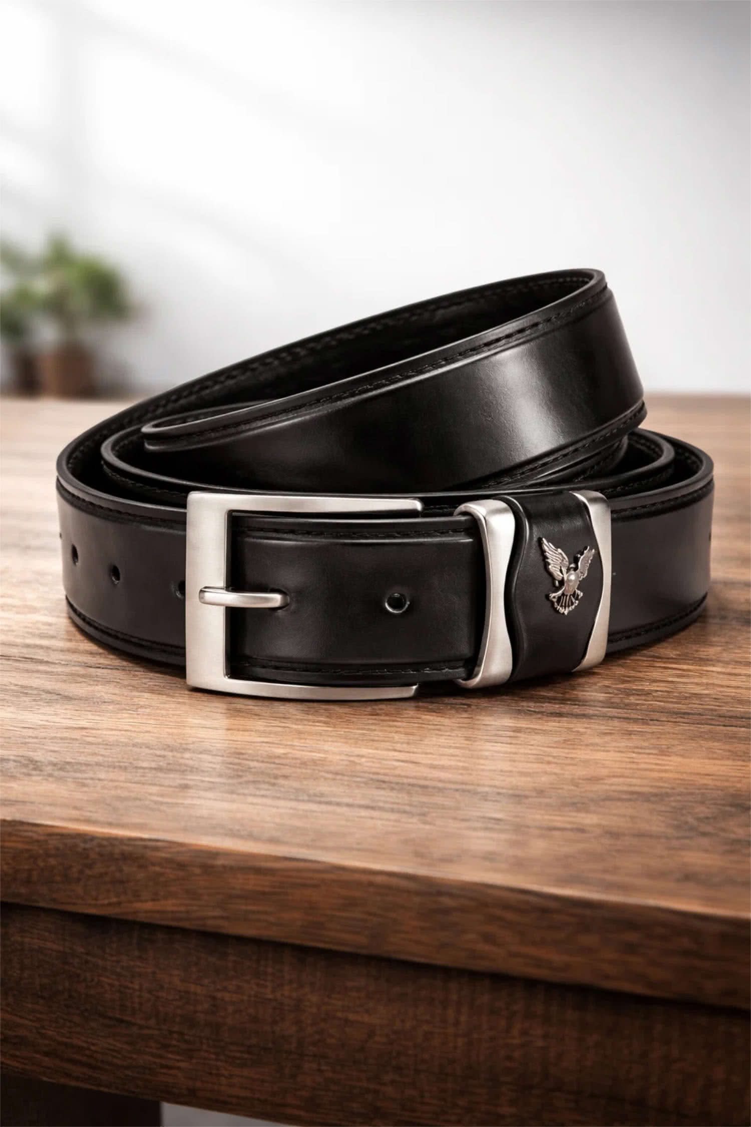 BEZLIT Ledergürtel Herren Übergrößen Veganesleder Überlängen-Gürtel (1-St) im eleganten Look