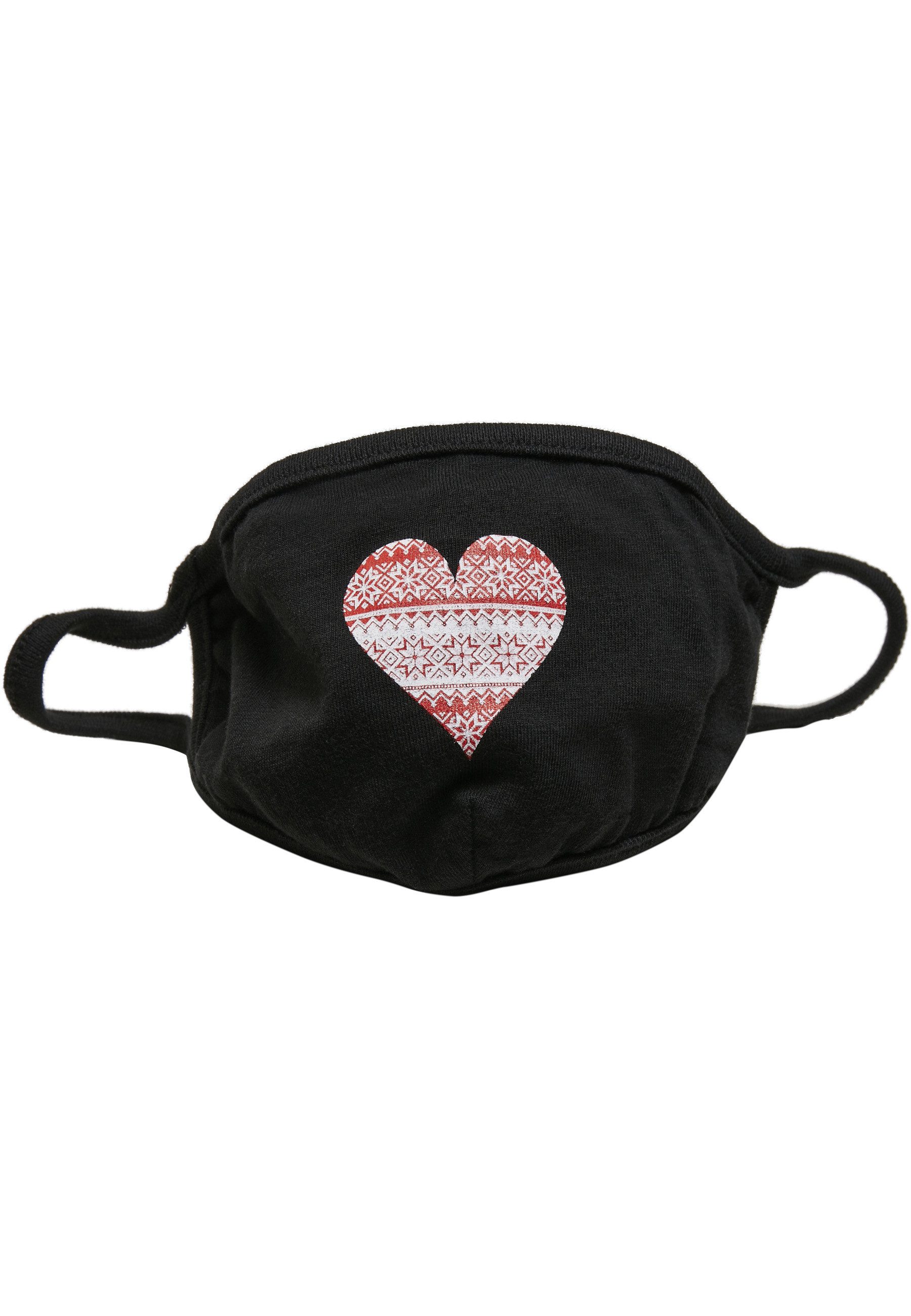 URBAN CLASSICS Mund-Nasen-Masken Urban Classics Unisex Christmas Heart Face Mask