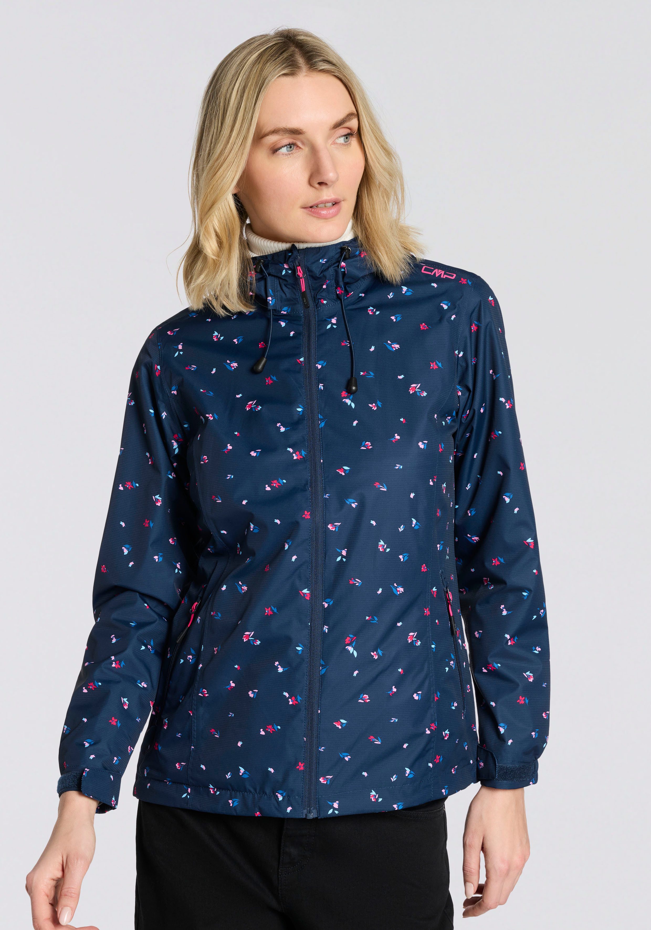 CMP Regenjacke Übergangsjacke, mit dezenten Reflektordetails