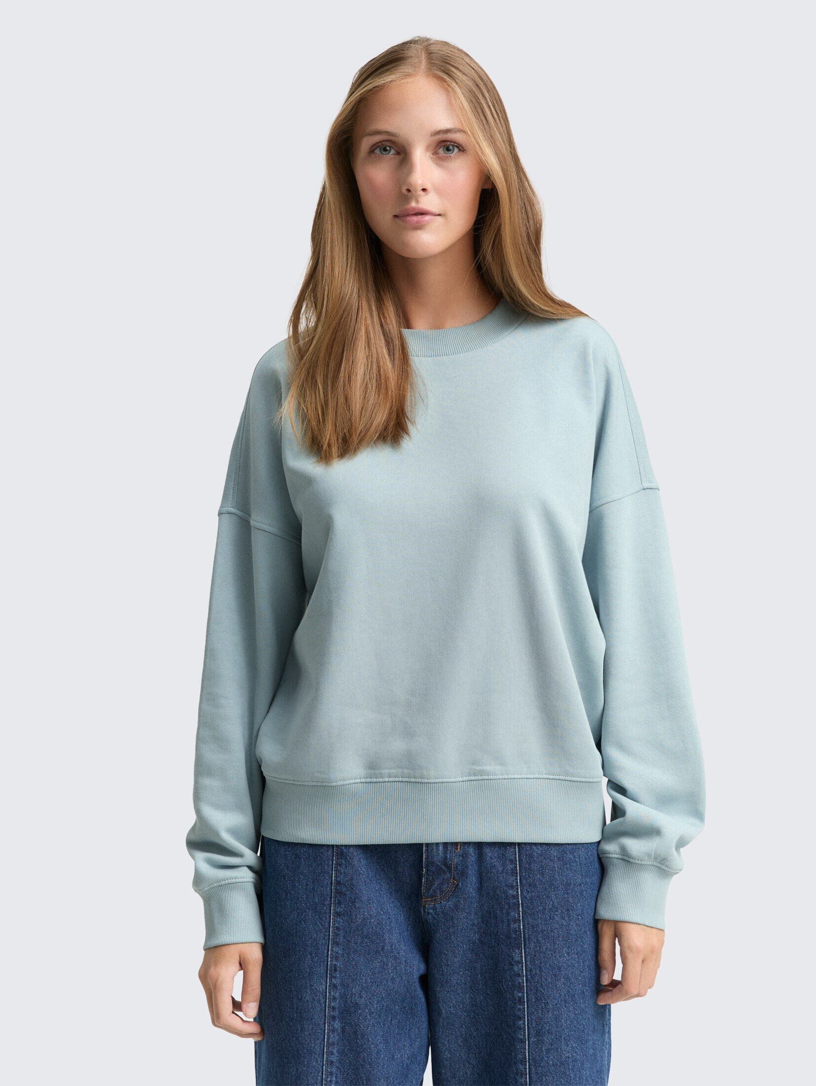 TOM TAILOR Denim Sweatshirt Strick & Sweatshirts Loose Fit Sweatshirt günstig online kaufen