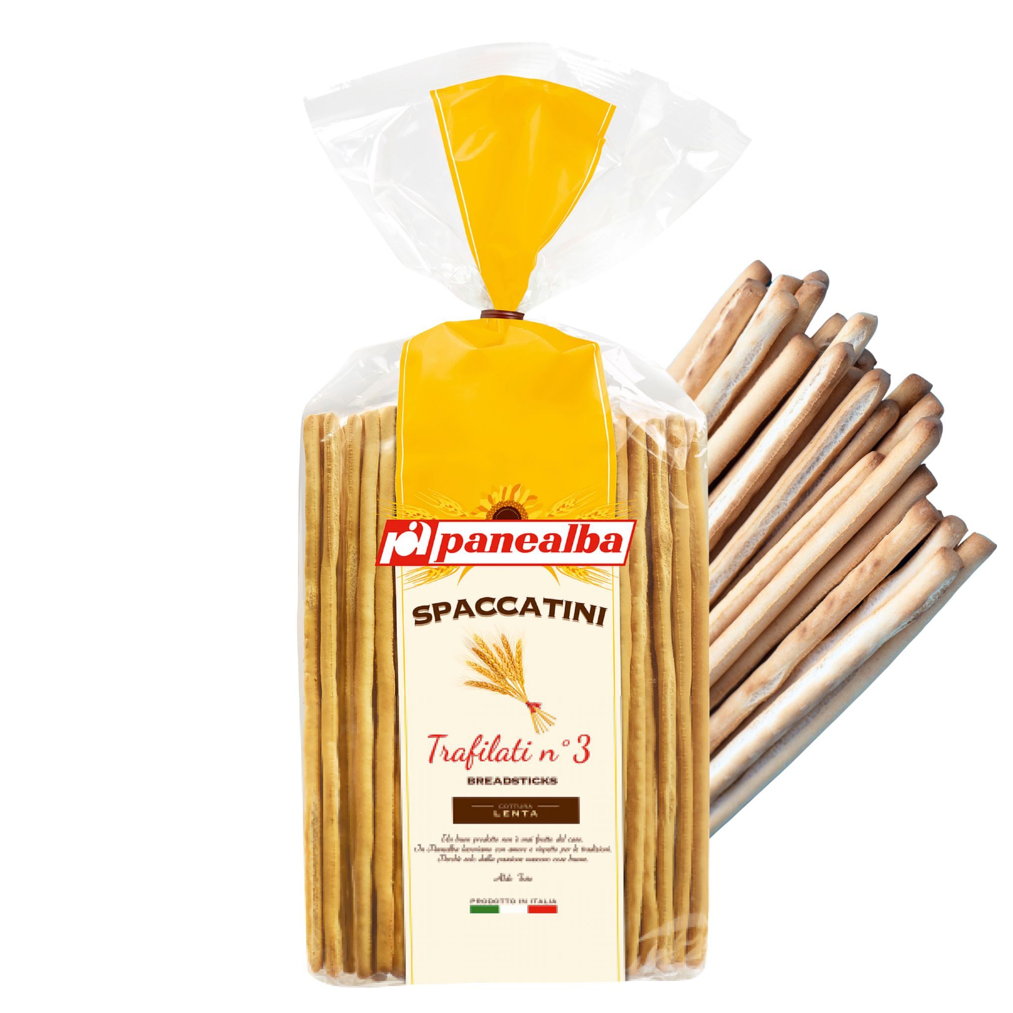 PANEALBA S.R.L. Knabberei Panealba Grissini Spaccatini – Knusprige Brotstangen Italien 6x250g, 6 x 250 g, (Extra Knusprig und Luftig, vielseitiger Genuss, Vorteilspack, 6x250g original Rezeptur)