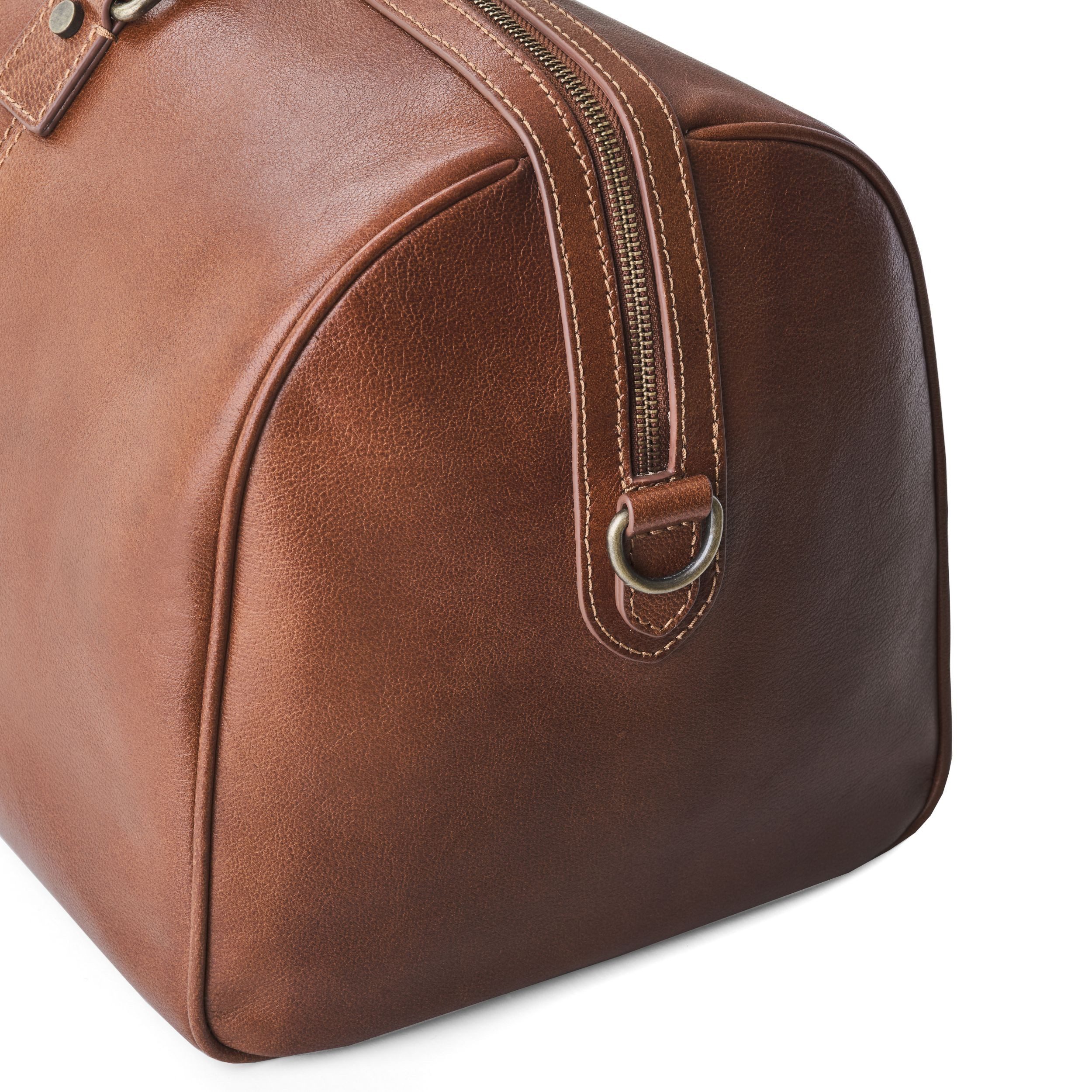 DRAKENSBERG Weekender Reisetasche »Romeo« Kastanien-Braun, aus luxuriösem Leder für Damen und Herren, elegant und modern