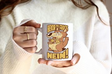 Youth Designz Tasse Bevor du Fragst Nein Kaffeetasse Geschenk, Keramik, mit modischem Print