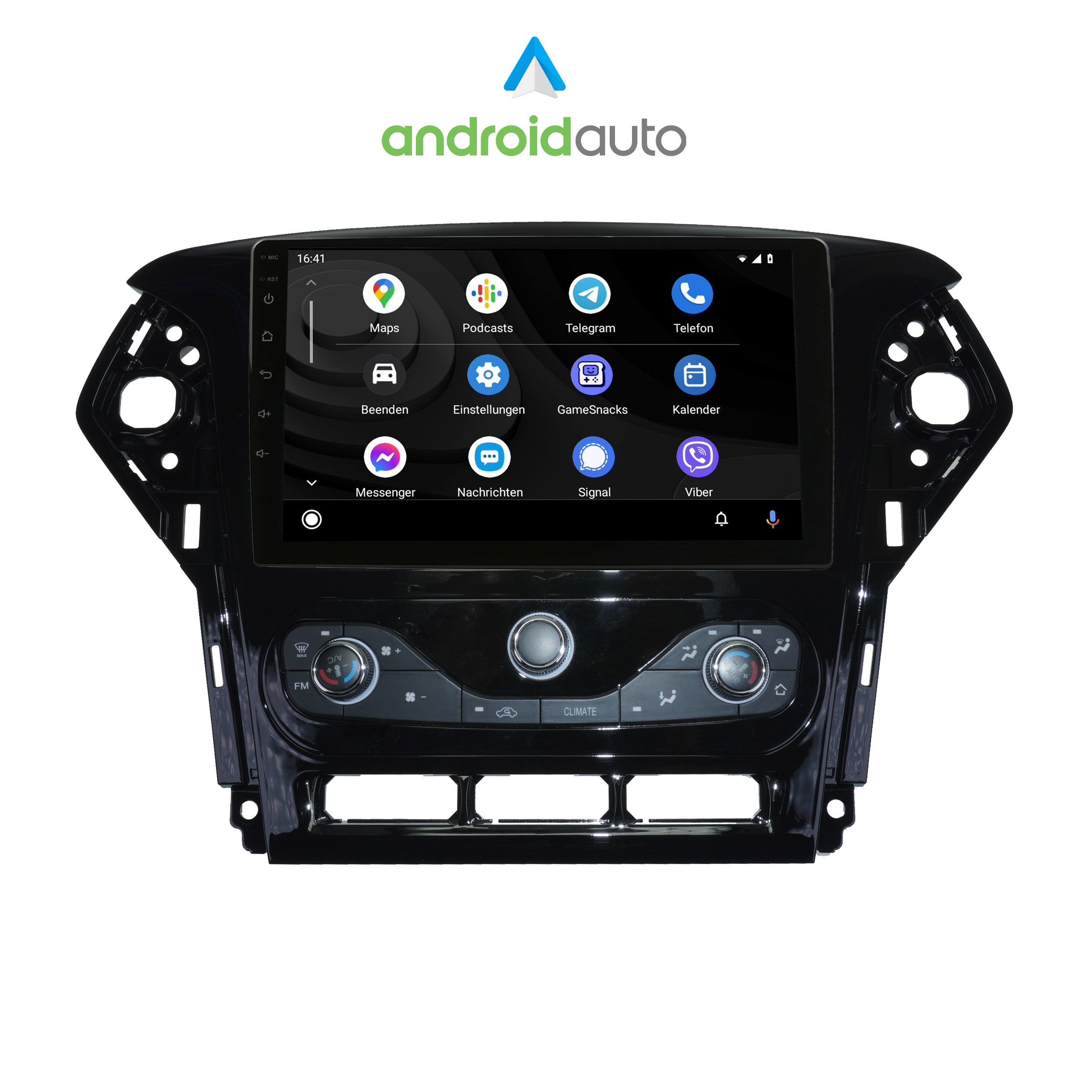 TAFFIO Für Ford Mondeo MK4 07-14 9" Touch Android Autoradio GPS CarPlay Einbau-Navigationsgerät