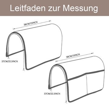 Sesselschoner Armlehnenbezüge 3/4/5-er Set, Rutschfester Sofa Armlehne Coonoor, Wasserdicht Armlehnenbezug, Mit Aufbewahrungstasche