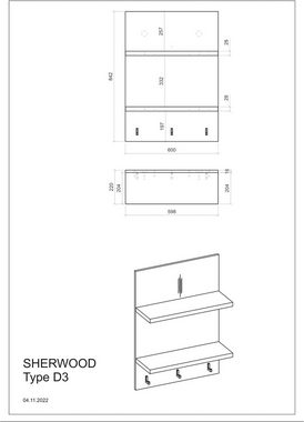 Home affaire Küchenzeile Sherwood, Breite 196 cm, mit Herdumbauschrank, ohne E-Geräte