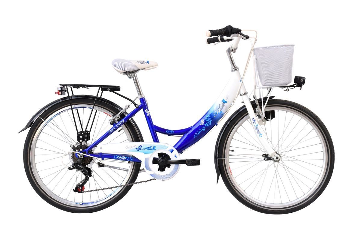 Cityrad 26 ZOLL Kinder Mädchen City Fahrrad Kinderfahrrad Rad Bike FLAIR Blau