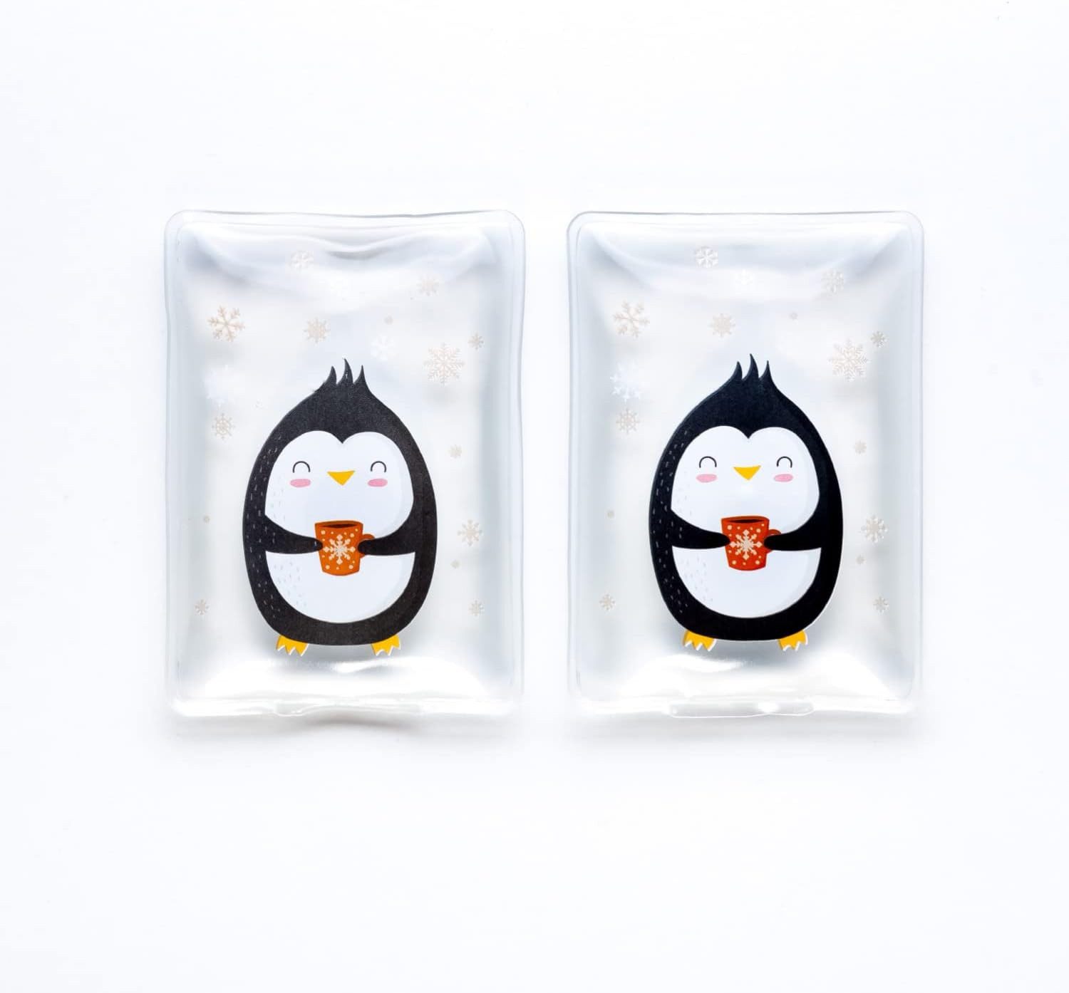 HF Home Flair Handwärmer schöne Handwärmer I Wiederverwendbar (2er Set Pinguin), 2-tlg., Wiederverwendbare Taschenwärmer I tolle Muster