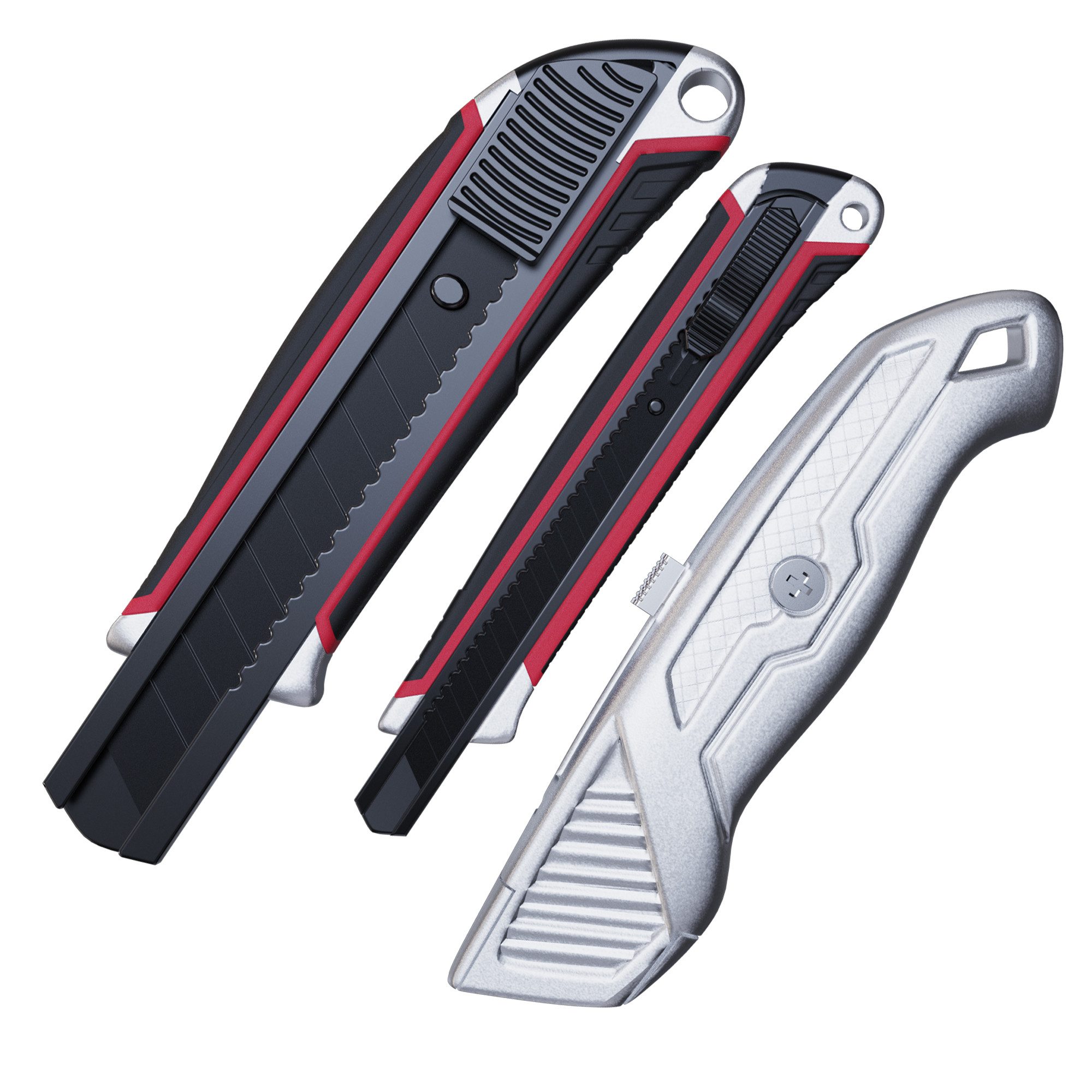 CCLIFE Cuttermesser CCLIFE 6-teiliges Cutter Set fuer Basteln und Modellbau, (6-tlg)