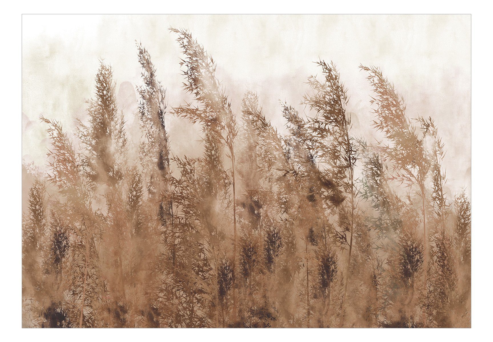 Vliestapete m, KUNSTLOFT - Tapete Design Grasses lichtbeständige Brown halb-matt, Tall 1x0.7