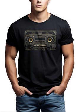 MAKAYA T-Shirt für Jugendliche Retro Motiv Kassette Coole Jungs Hip Hop Outfits Herren, Jungen