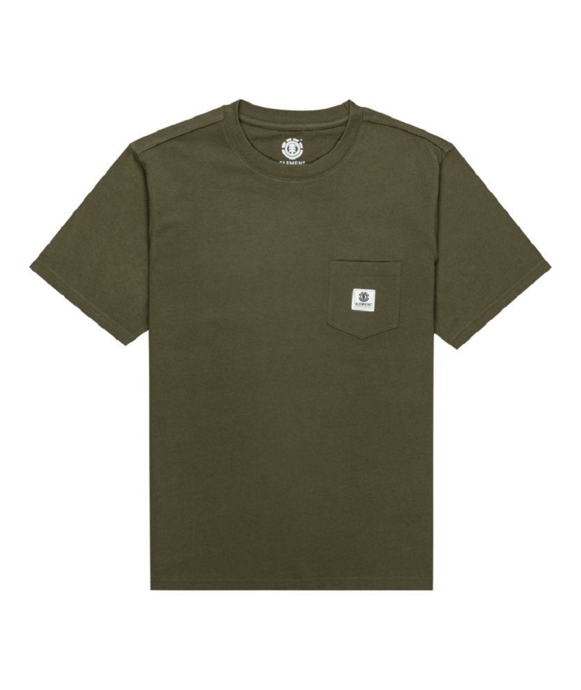 Element T-Shirt Element Herren T-Shirt Basic Pocket Label Adult army