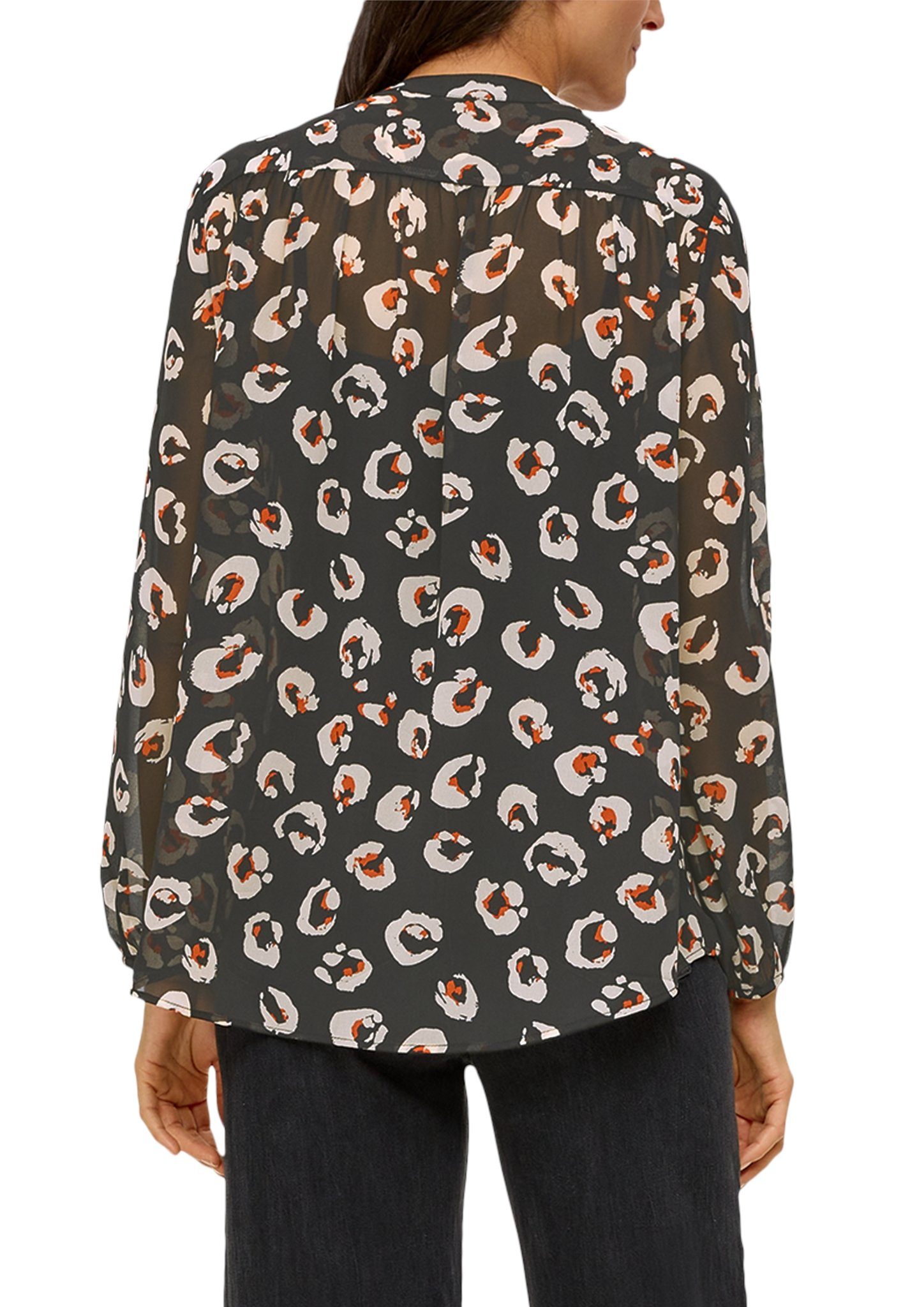 s.Oliver Druckbluse mit auffälligem Printmuster günstig online kaufen