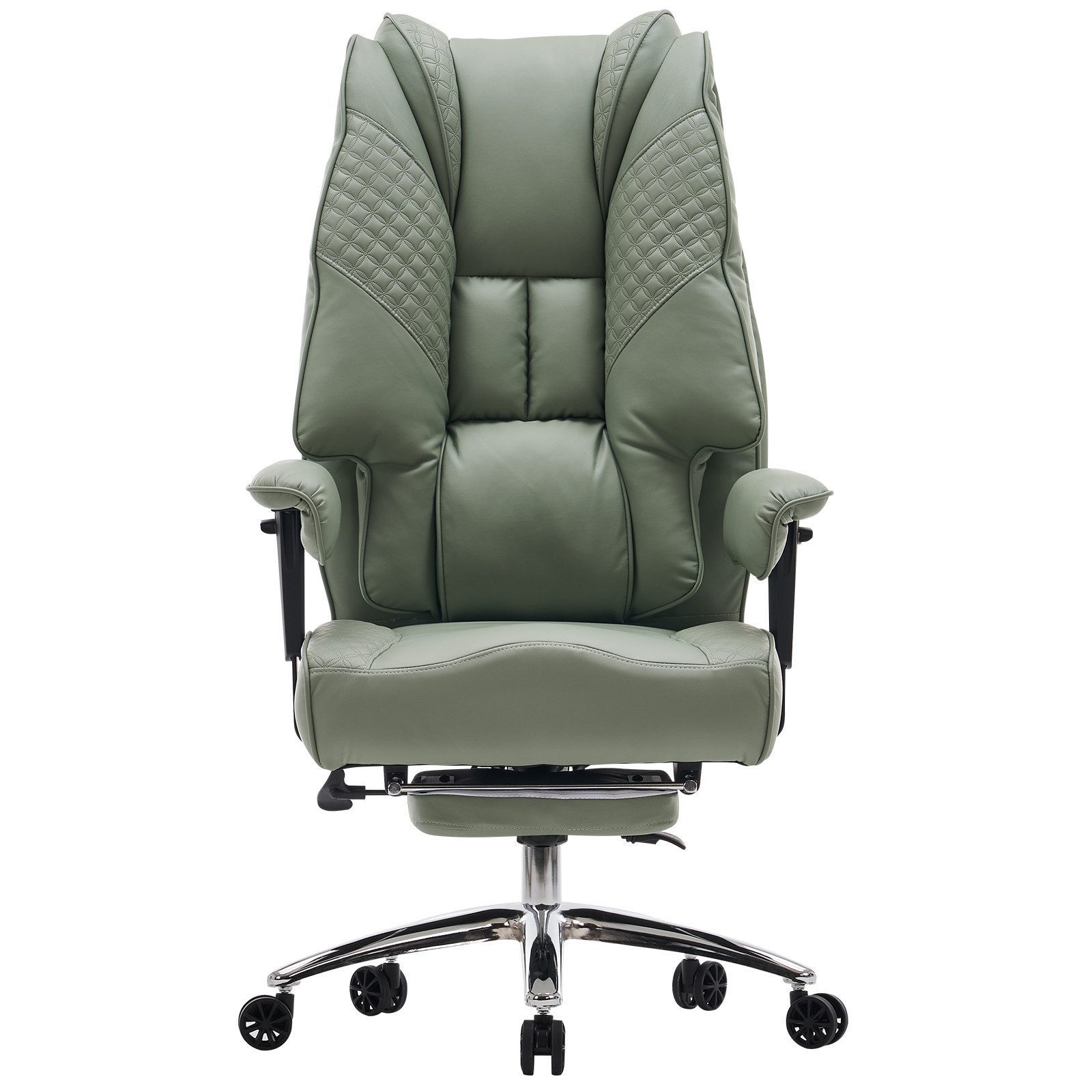 EFOMAO Chefsessel Extra Breit+Stabil, Hochlehner mit Fußstütze Leder, Verst günstig online kaufen