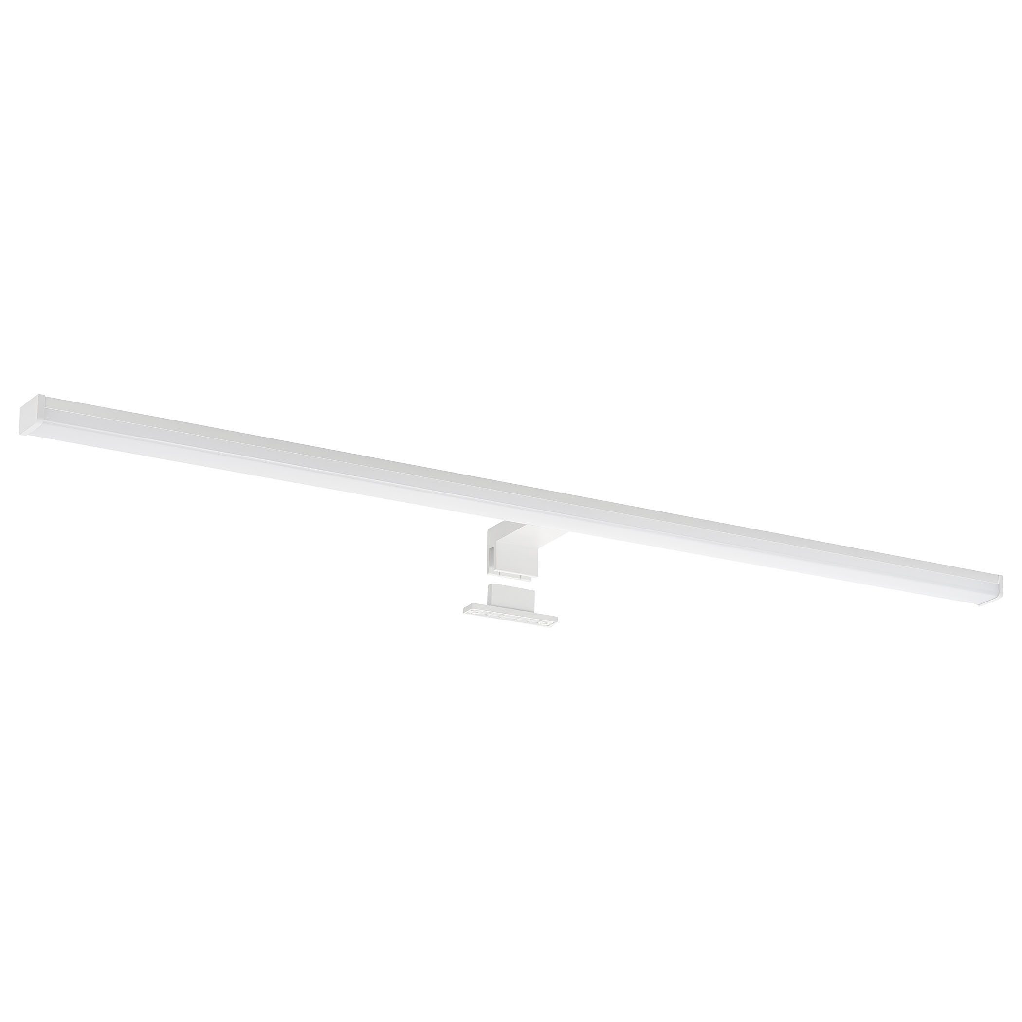 SEBSON Spiegelleuchte LED Spiegellampe Bad 90cm IP44 15W 1300lm 4000K 230V 900x98x44mm, LED integriert, Neutralweiß, Aufbauleuchte + Klemmleuchte, 110° Abstrahlwinkel, einfach Montage