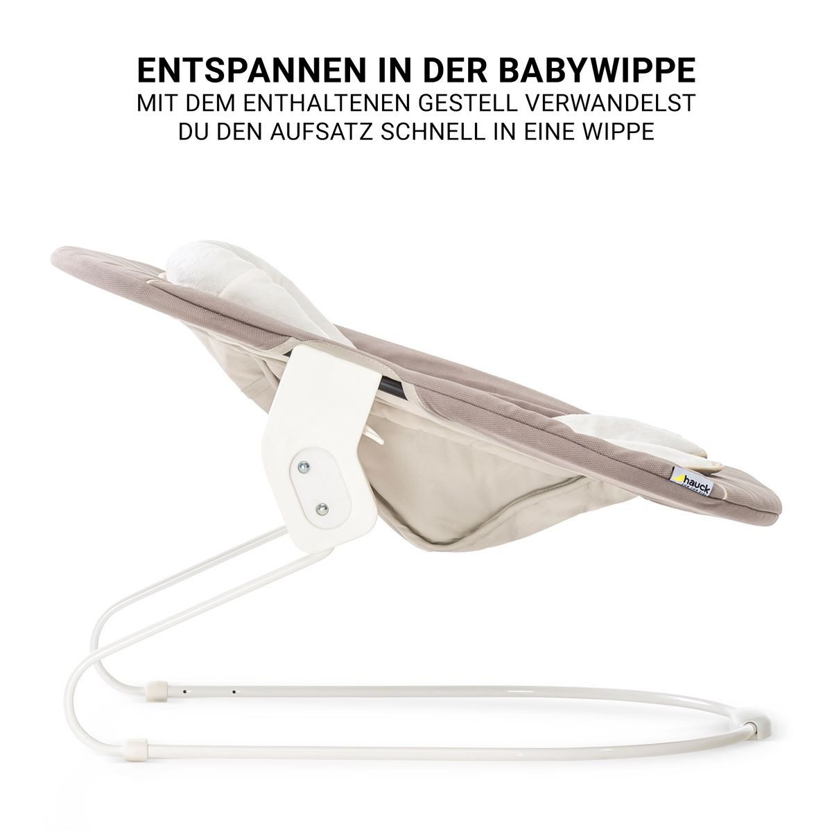 Hauck Hochstuhl Beta Plus Dark Grey - Newborn Set, Babystuhl ab Geburt inkl. Aufsatz für Neugeborene, Tisch, Sitzauflage