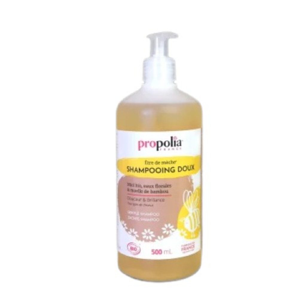 propolia Haarshampoo Bio Volumen Shampoo mit Honig und Bambus für feines Haar, 1-tlg., Natural Honey Coconut Shampoo für geschädigtes und feines Haar