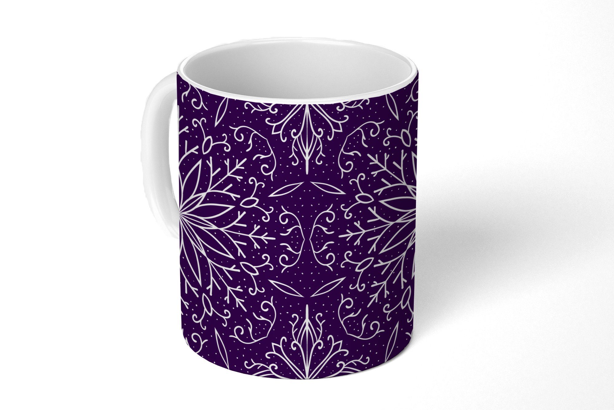 Weihnachten Kaffeetassen, Geschenk - Schnee, Muster MuchoWow Becher, Keramik, - Teetasse, Tasse Teetasse,