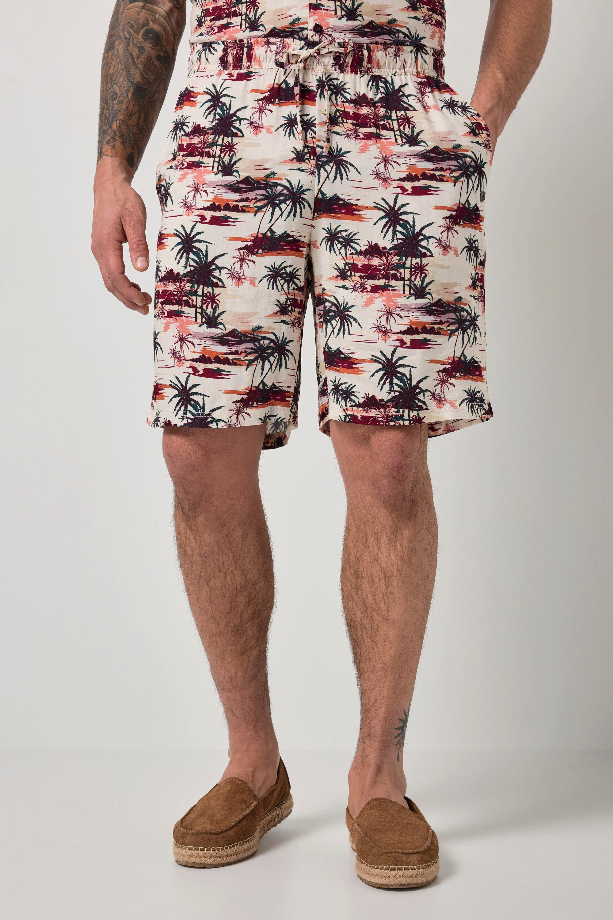 Bermudas Bermuda Schlupfbund Viskose Alloverprint bis 8 XL