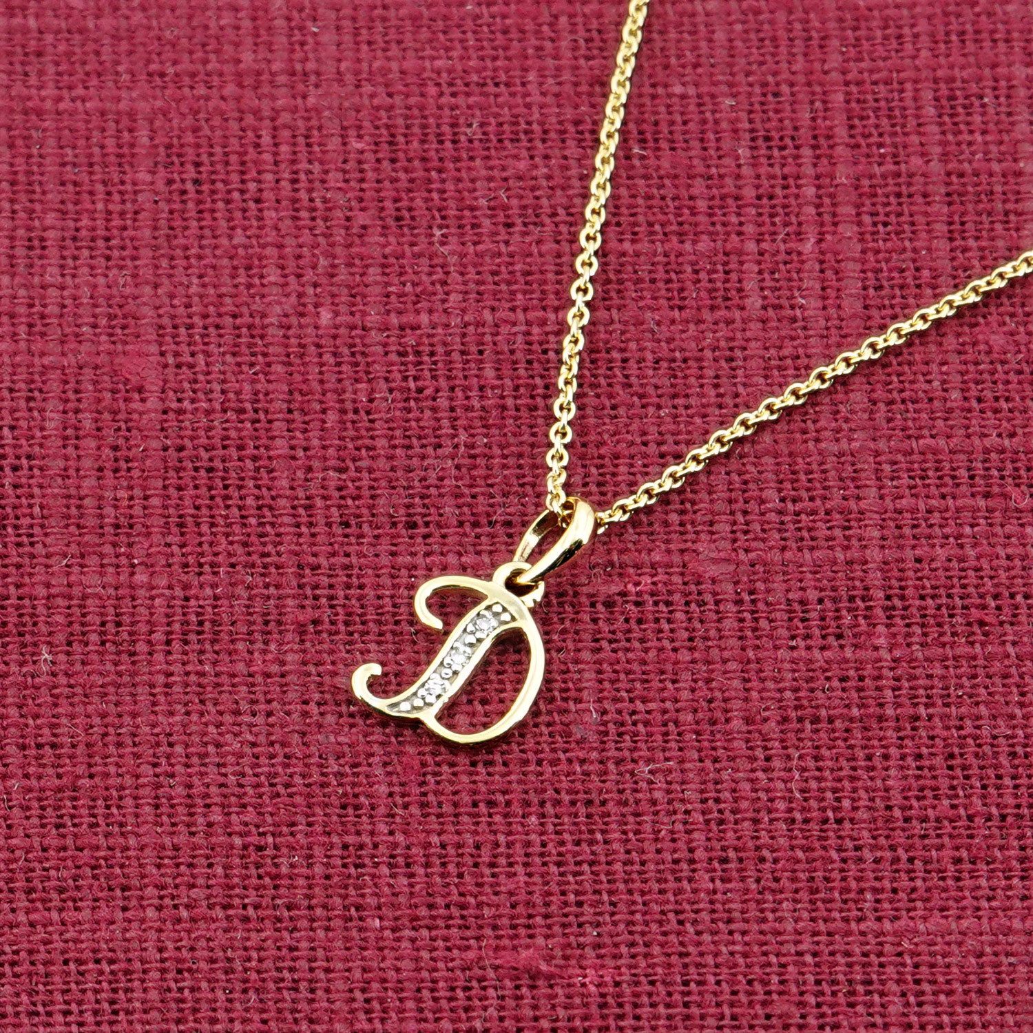 trendor Kette mit Anhänger Buchstaben-Anhänger D günstig online kaufen