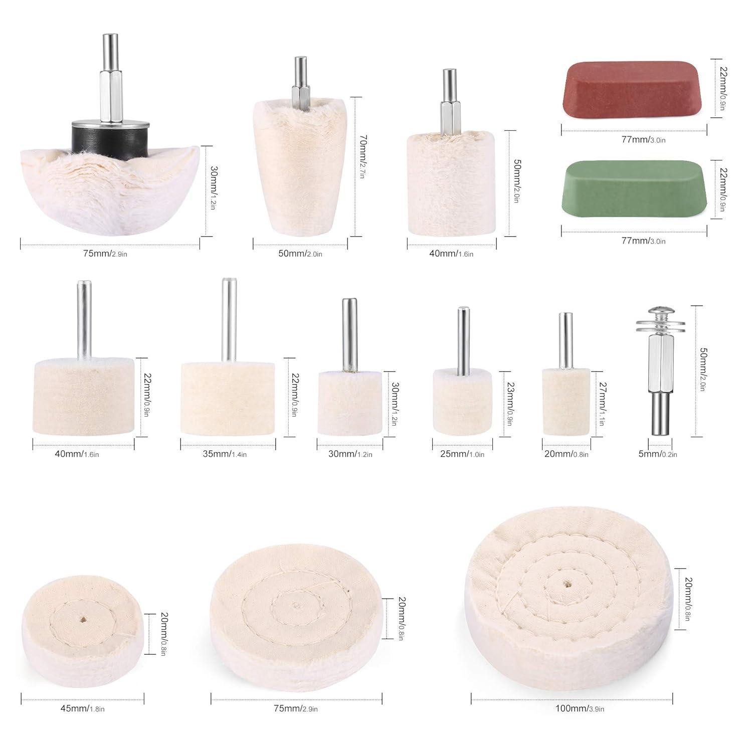 Thumbnail - LuxusKollektion Multitool Polieraufsatz Akkuschrauber Polierscheibe 11pcs bürsten satz