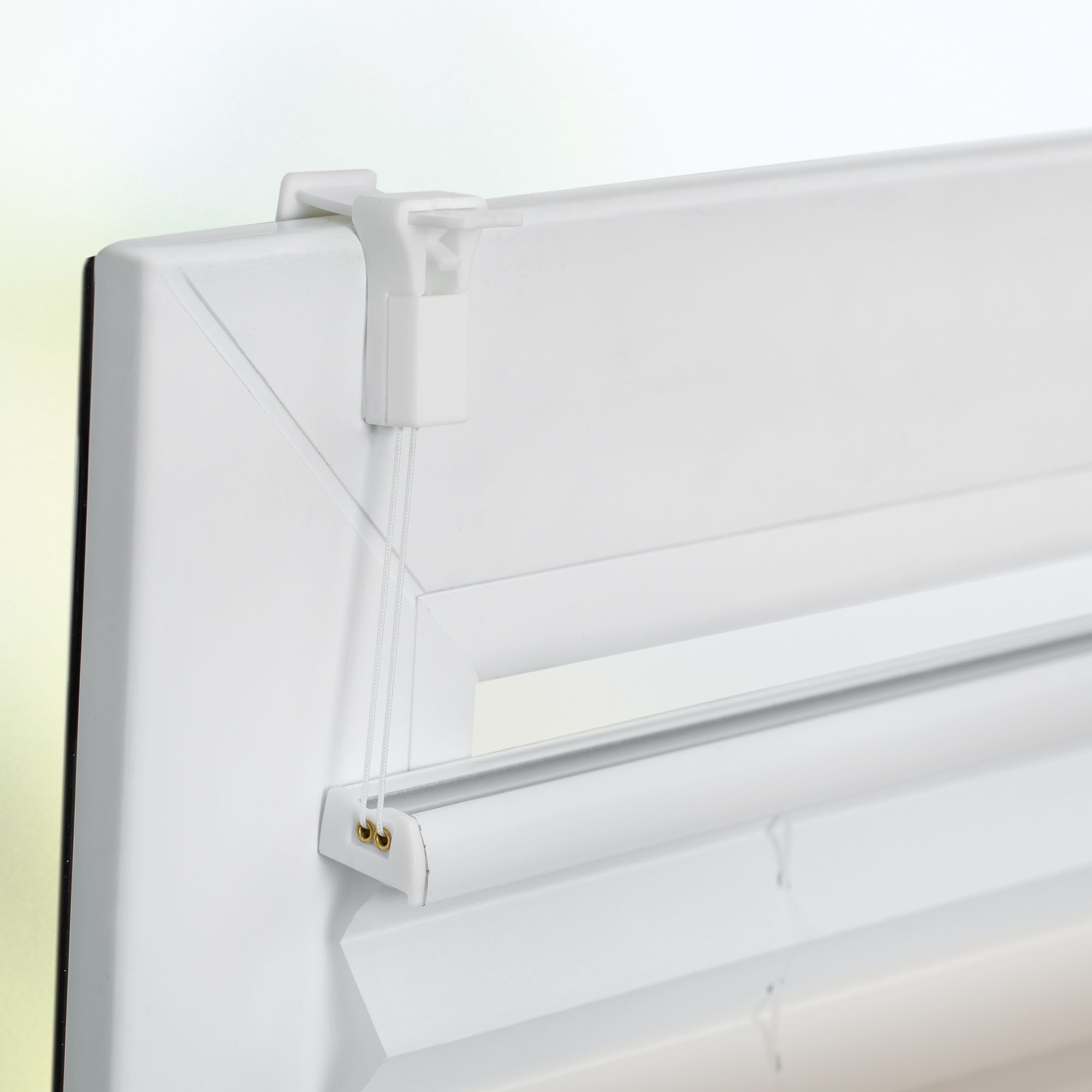 K-HOME Plissee Farbverlauf Sunrise, Lichtschutz, ohne Bohren, verspannt, Klemmfix