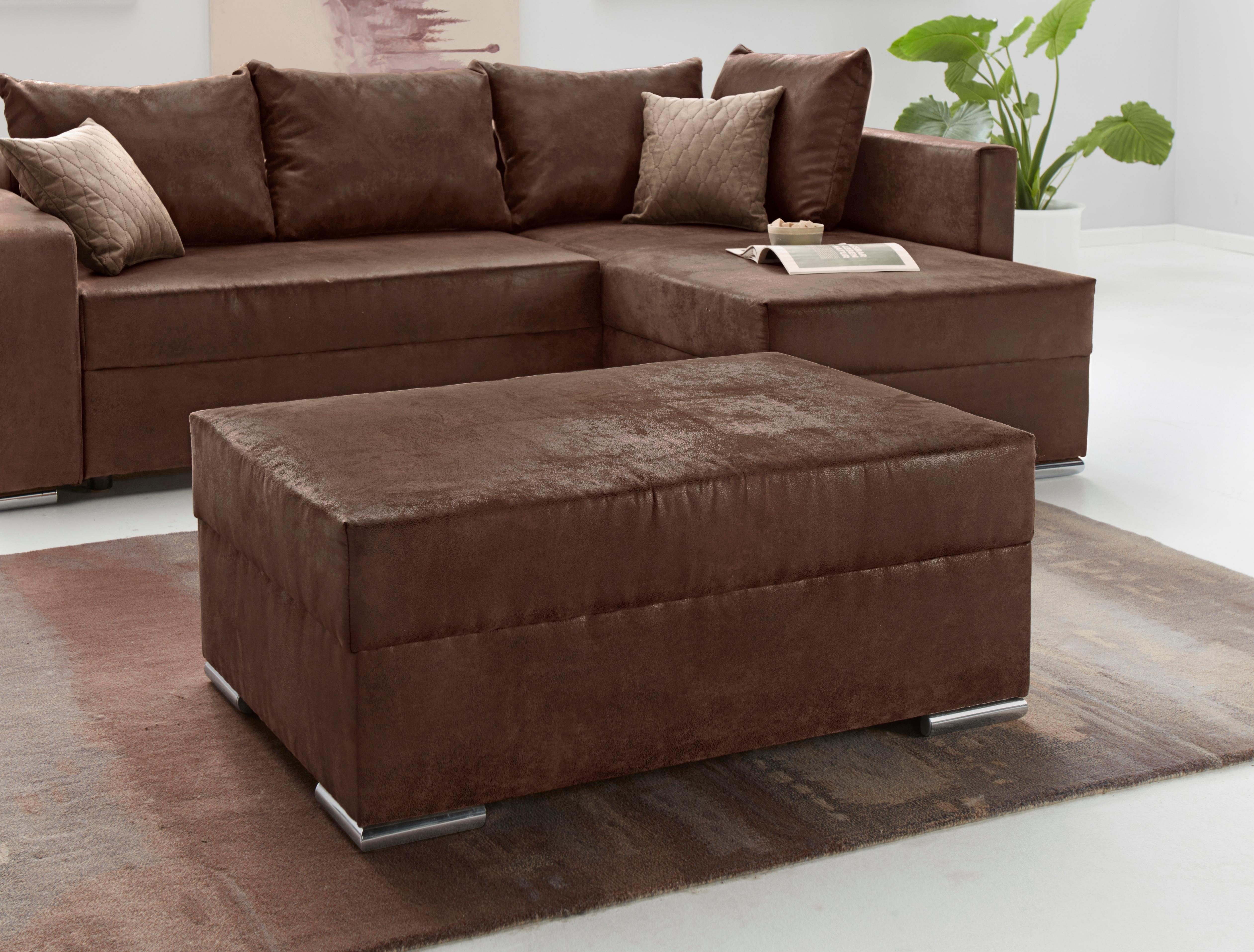 COLLECTION AB Hocker "John", Frei im Raum stellbar, wahlweise mit Federkern günstig online kaufen