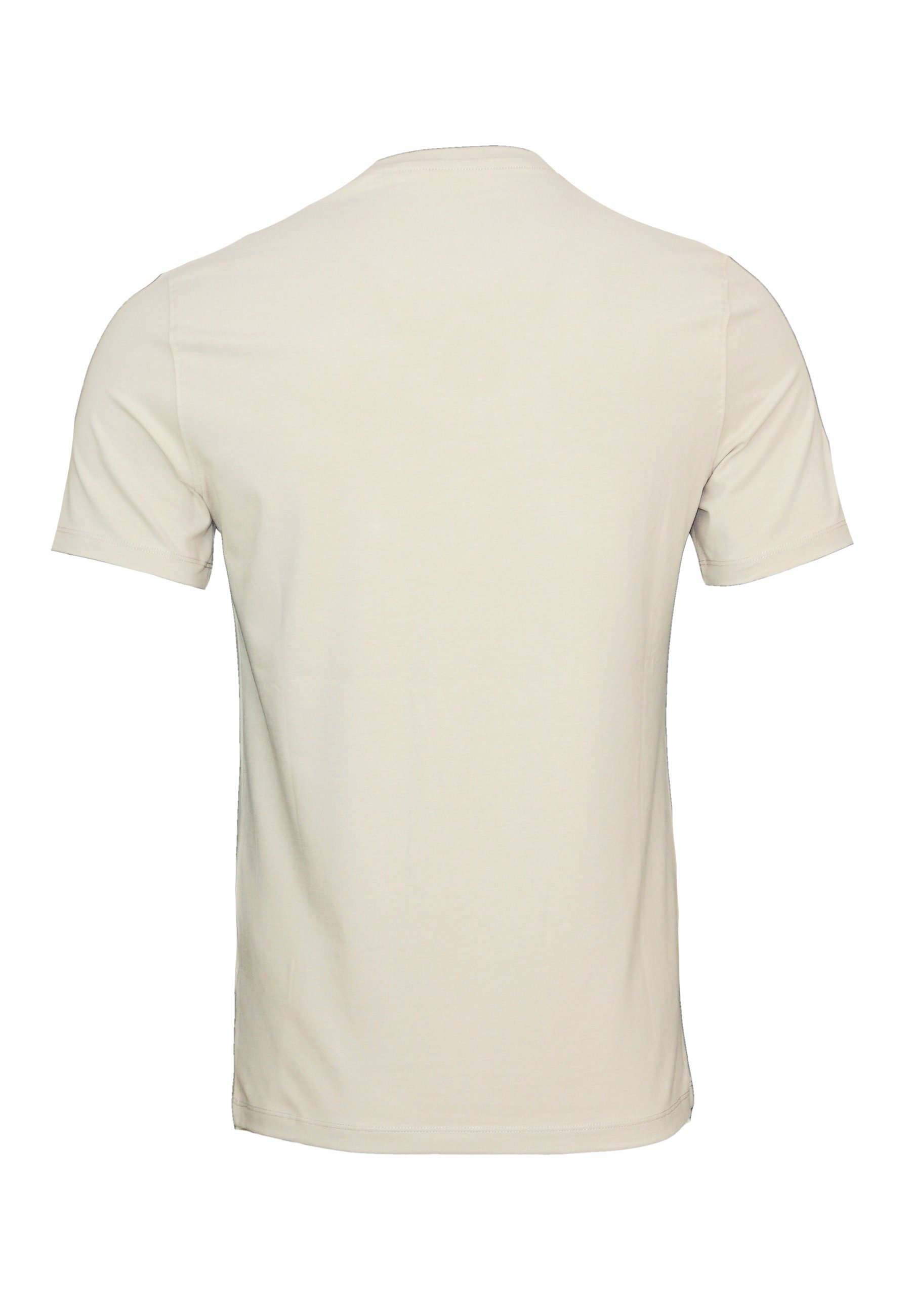 Guess T-Shirt Shirt Kurzarm T-Shirt BASIC PIMA beige mit (1-tlg)