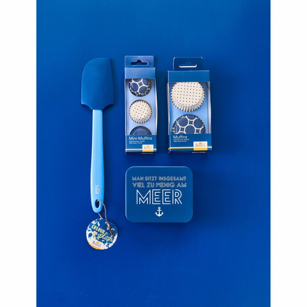 Birkmann Muffinform Papierförmchen Colour Splash blau 48 Stück