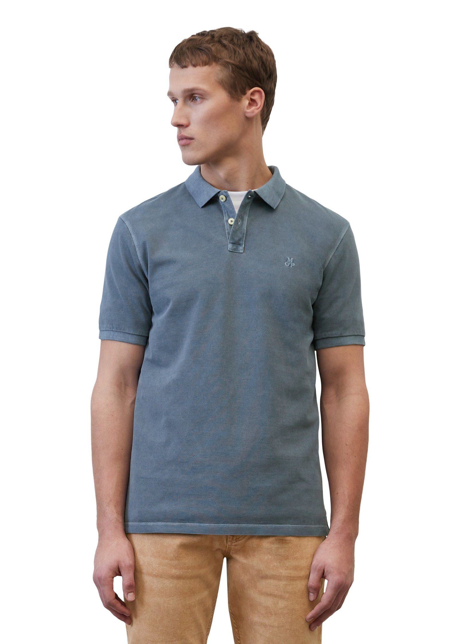 Marc O'Polo Poloshirt aus Bio-Baumwolle blue