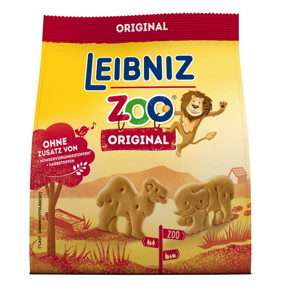 LEIBNIZ Kekse, Leibniz knackfrischer hauchzarter Mini Butterkeks Zoo Original 125g