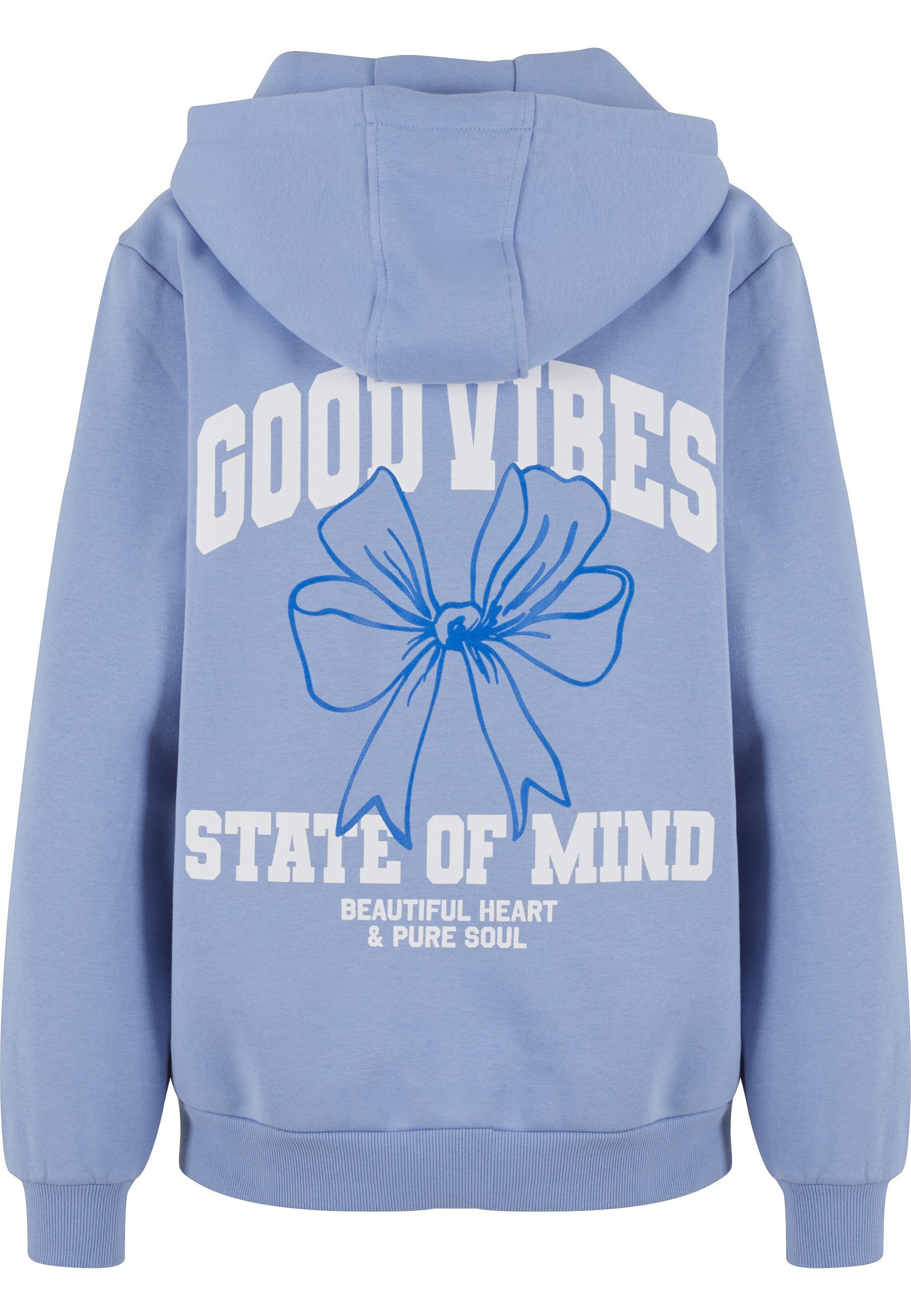 Miss Tee Kapuzensweatshirt Miss Tee Good Vibes Bow Ladies Fluffy Hoody