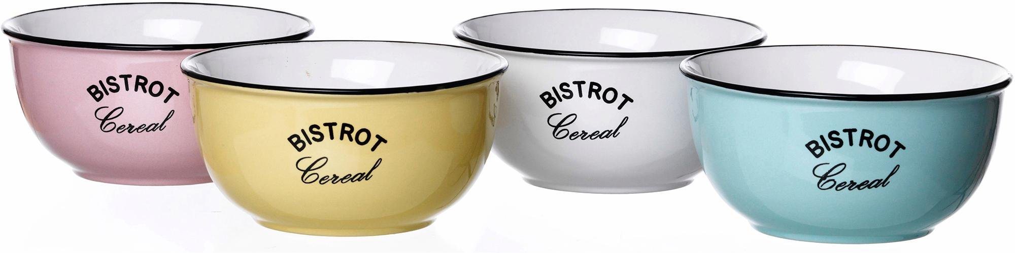 »BISTROT« Müslischale, Steinzeug, (Set, 4 tlg), spülmaschinengeeignet »BISTROT« Müslischale, Steinzeug, (Set, 4 tlg), spülmaschinengeeignet