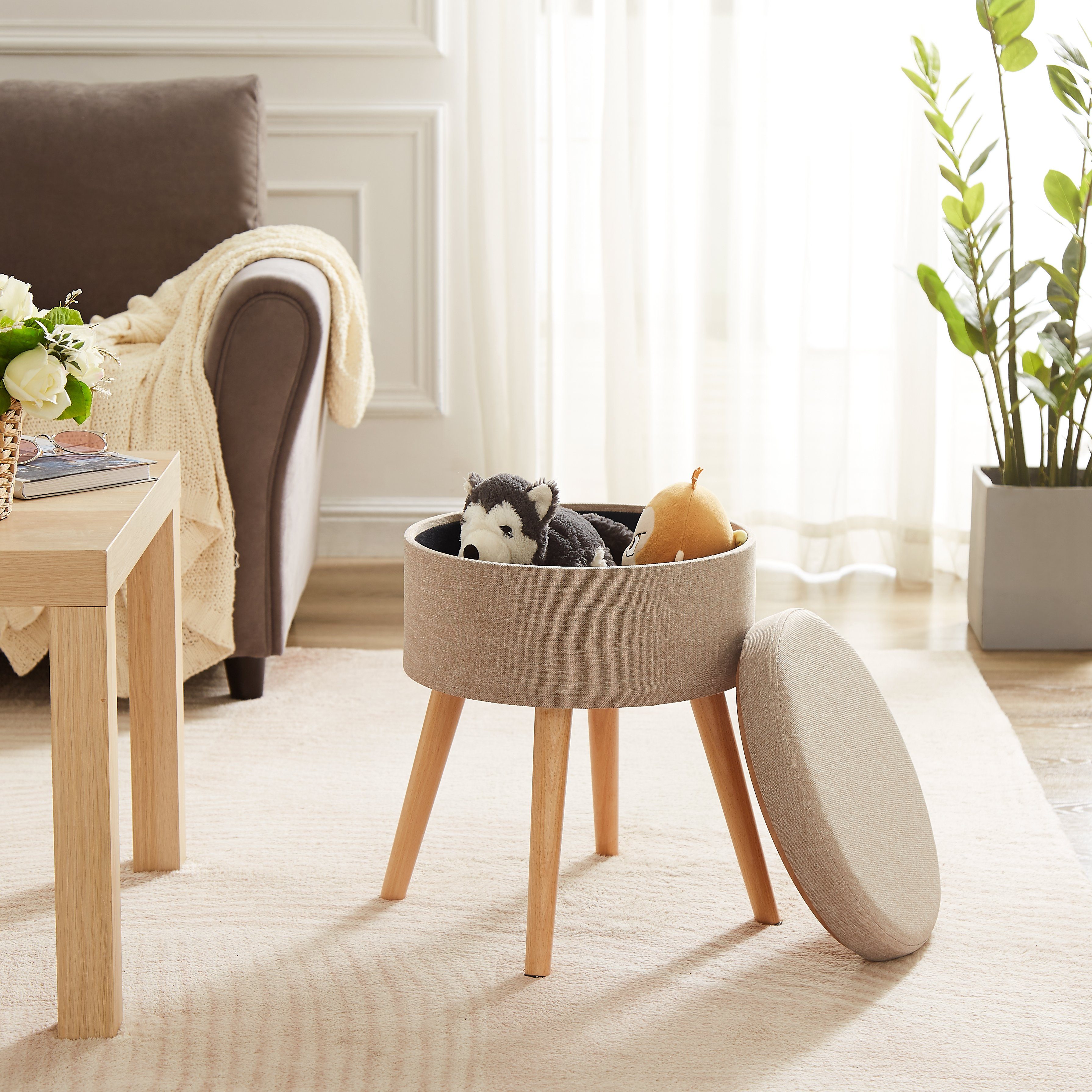 Zedelmaier Hocker Sitzhocker mit Ablage, Sitztruhe, günstig online kaufen
