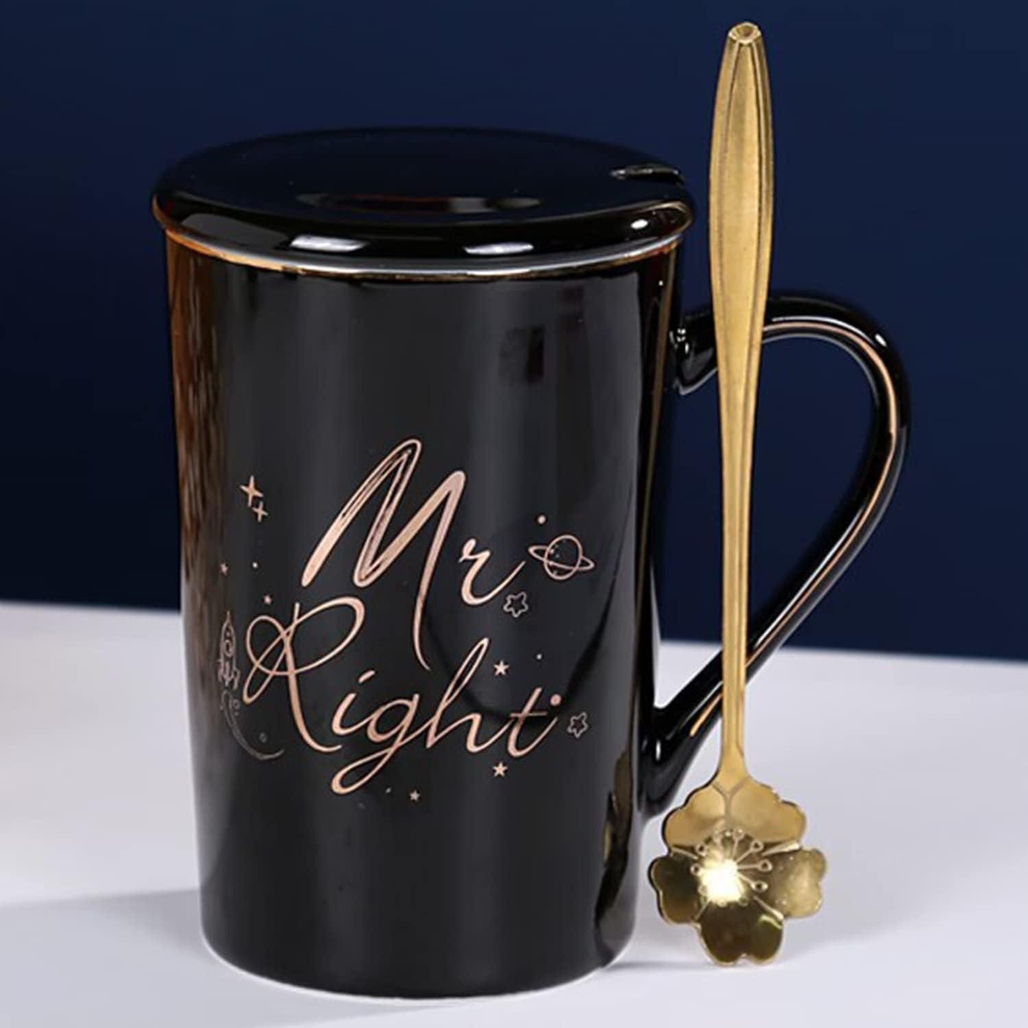 LuxusKollektion Tasse Mr und Mrs Tassen Set Hochzeit Valentinstag Geschenk Brautpaar, Keramik – Bild 5 von 5