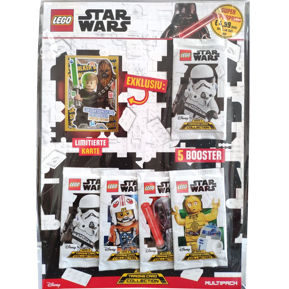 Star Wars Sammelkarte LEGO Star Wars Serie 2 Trading Cards 1 Multipack(zufällige Auswahl)