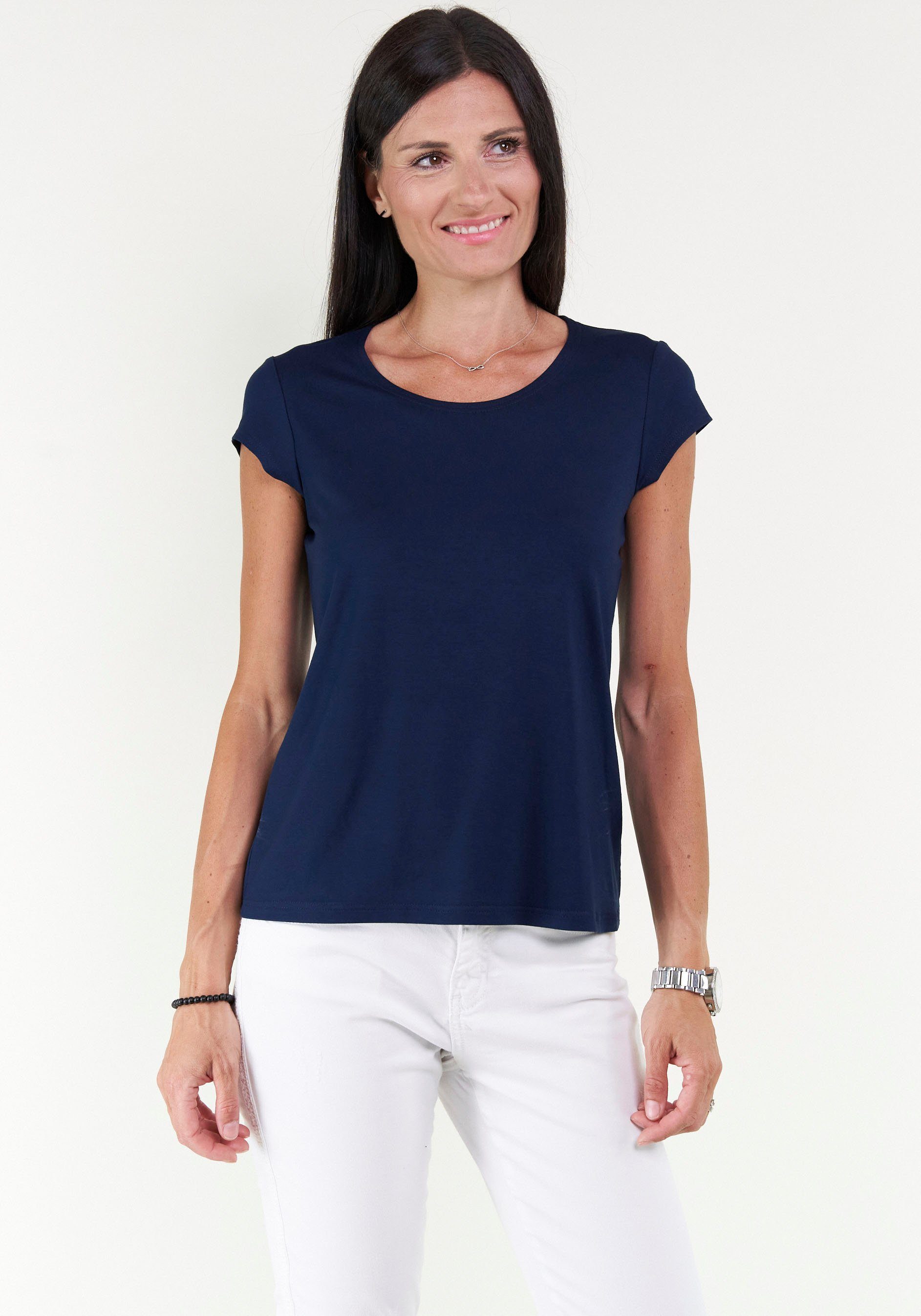 Seidel Moden T-Shirt mit Kappenärmel, MADE günstig online kaufen