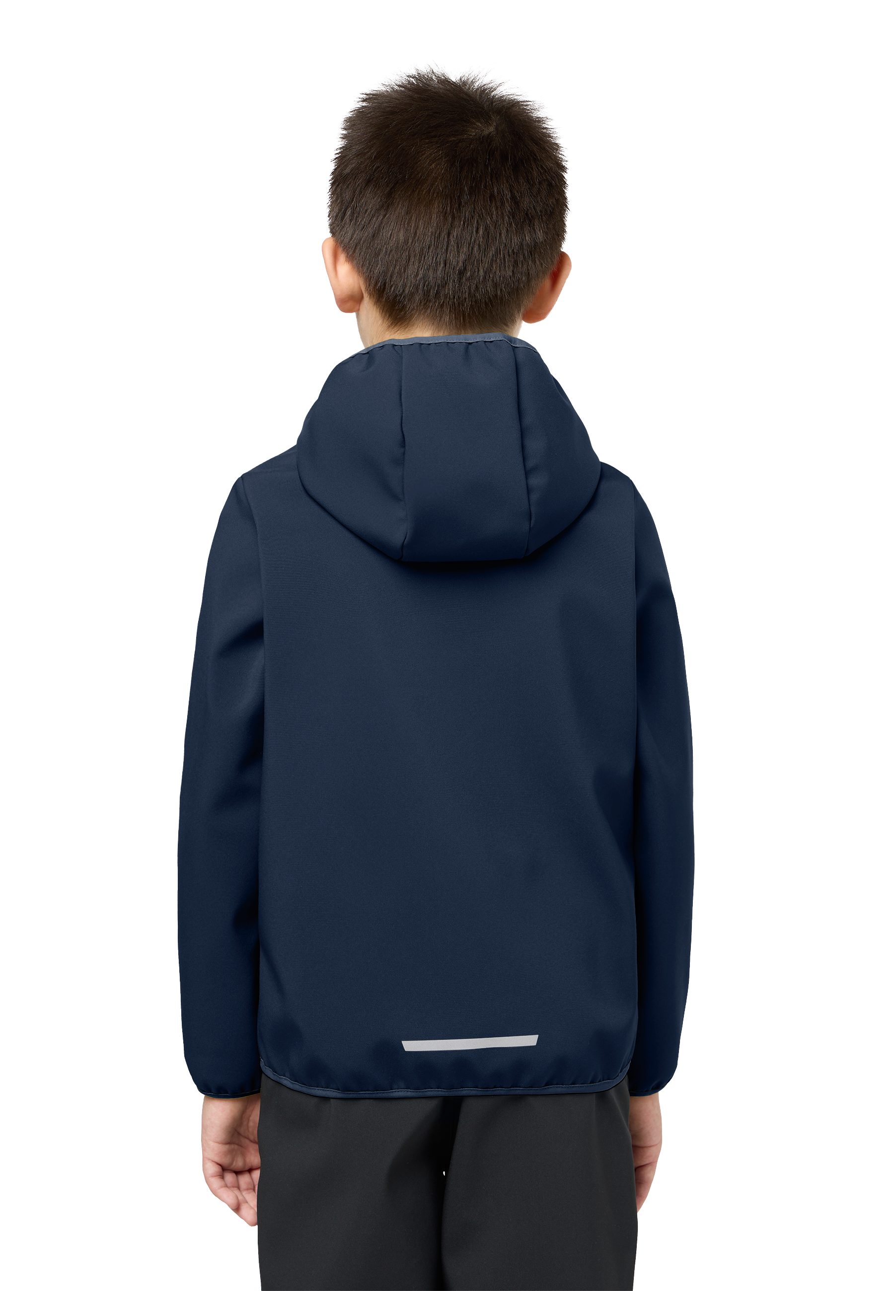 Jack Wolfskin Softshelljacke FOURWINDS JACKET KIDS mit Windschutzblende und Kinnschutz, wasserabweisend, windabweisend