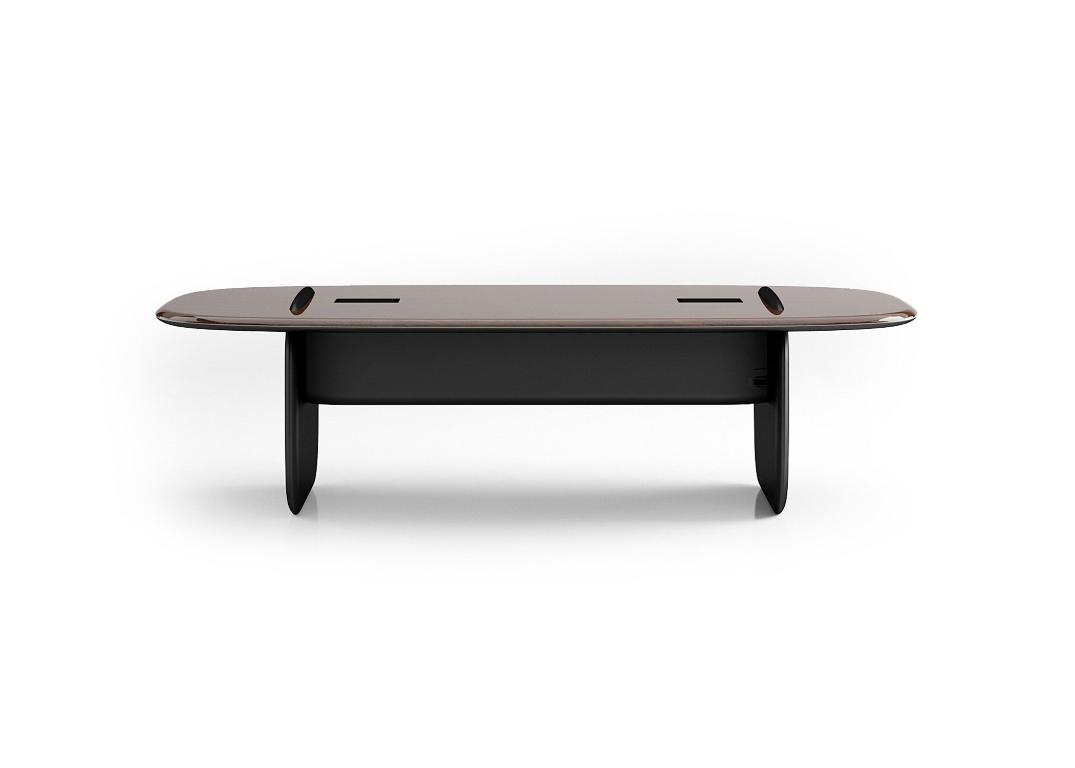Xlmoebel Konferenztisch Eleganter Holzschreibtisch in dunklem Holzton von XLMOEBEL (Einzelartikel, 1-St., Konferenztisch 265 x 110 x 77 cm), Made in Europa