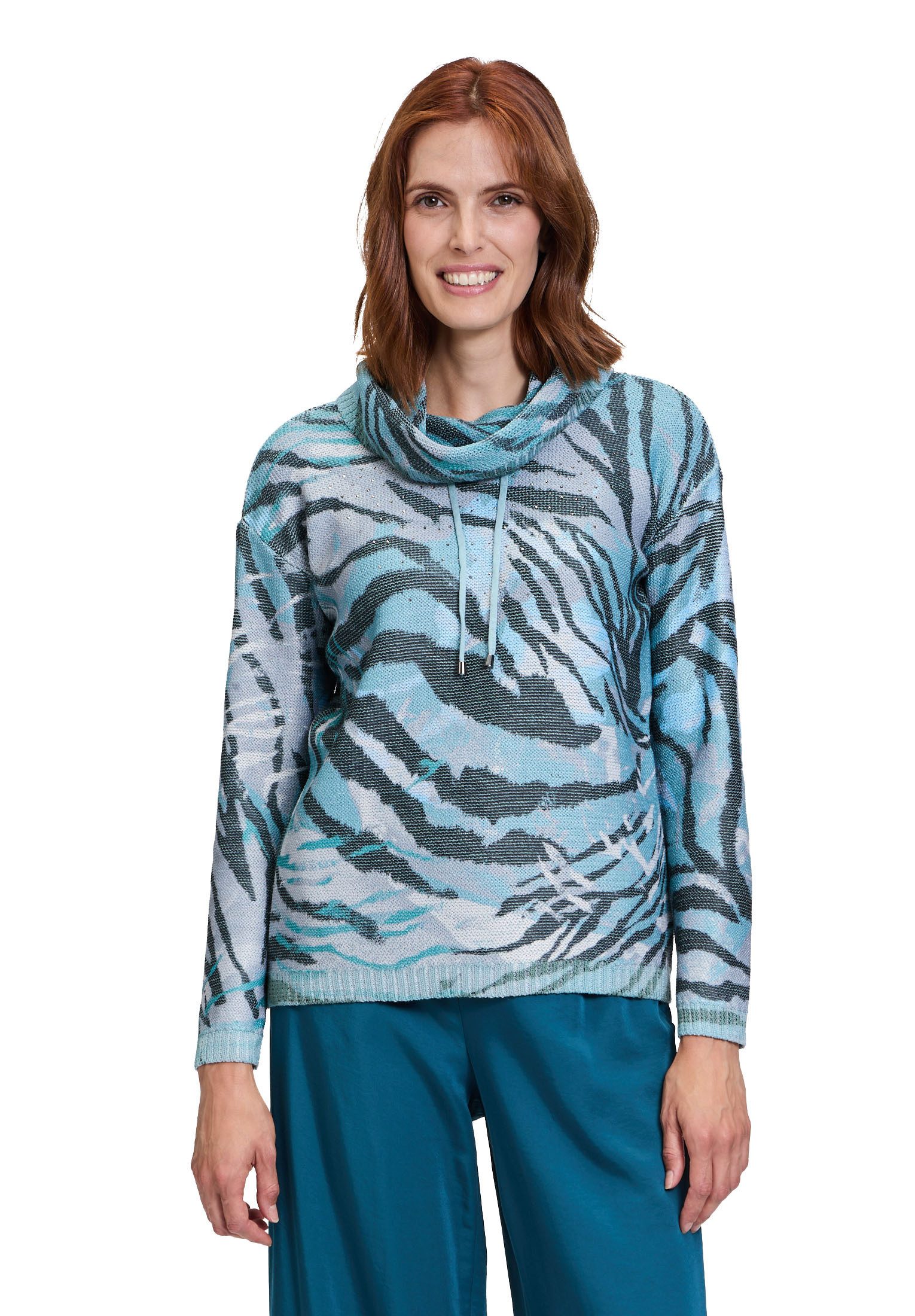 Betty Barclay Strickpullover Damen Strickpullover mit Print (1-tlg) Druck günstig online kaufen