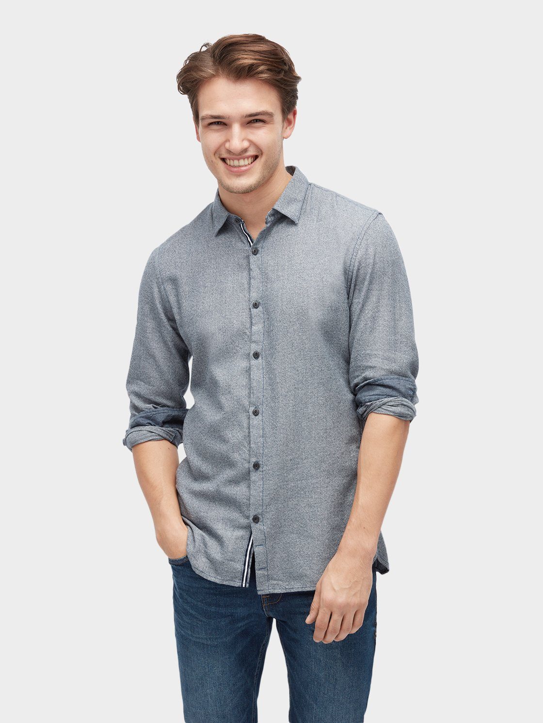 Tom Tailor Denim Hemd »Hemd in Melange-Optik« | OTTO