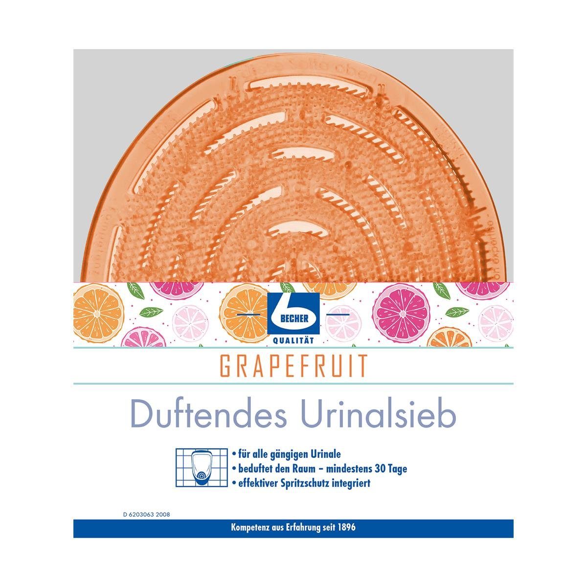Dr. Becher Dr. Becher duftendes Urinal-Sieb Grapefruit – Für Urinale (1er Pack) WC-Reiniger