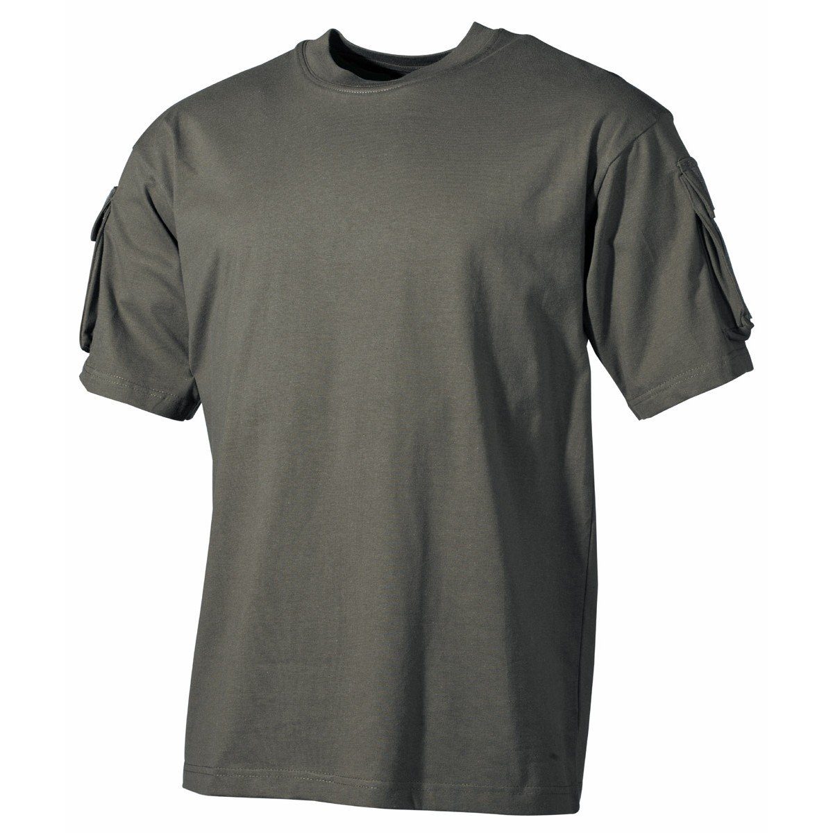 MFH T-Shirt Outdoor T-Shirt, halbarm, oliv, mit Ärmeltaschen S