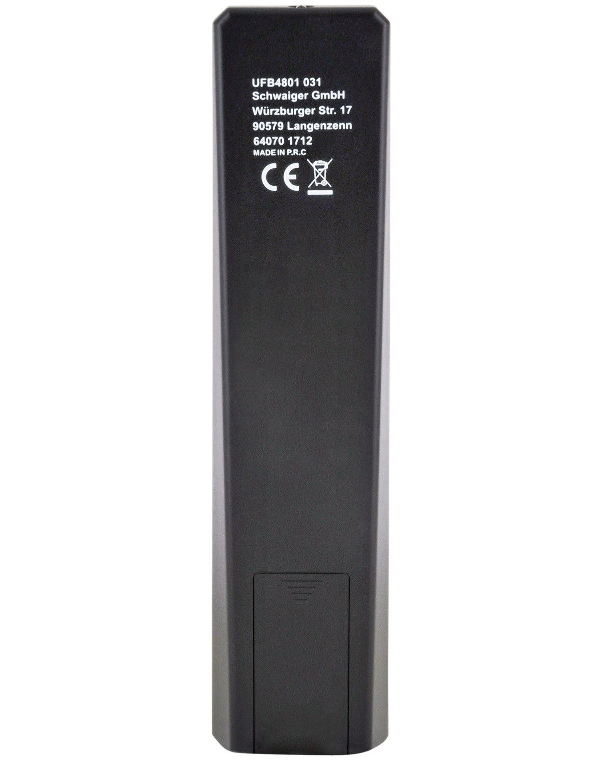 Schwaiger UFB4801 031 Universal-Fernbedienung (8-in-1, Steuertasten für Multimediawiderfabe)