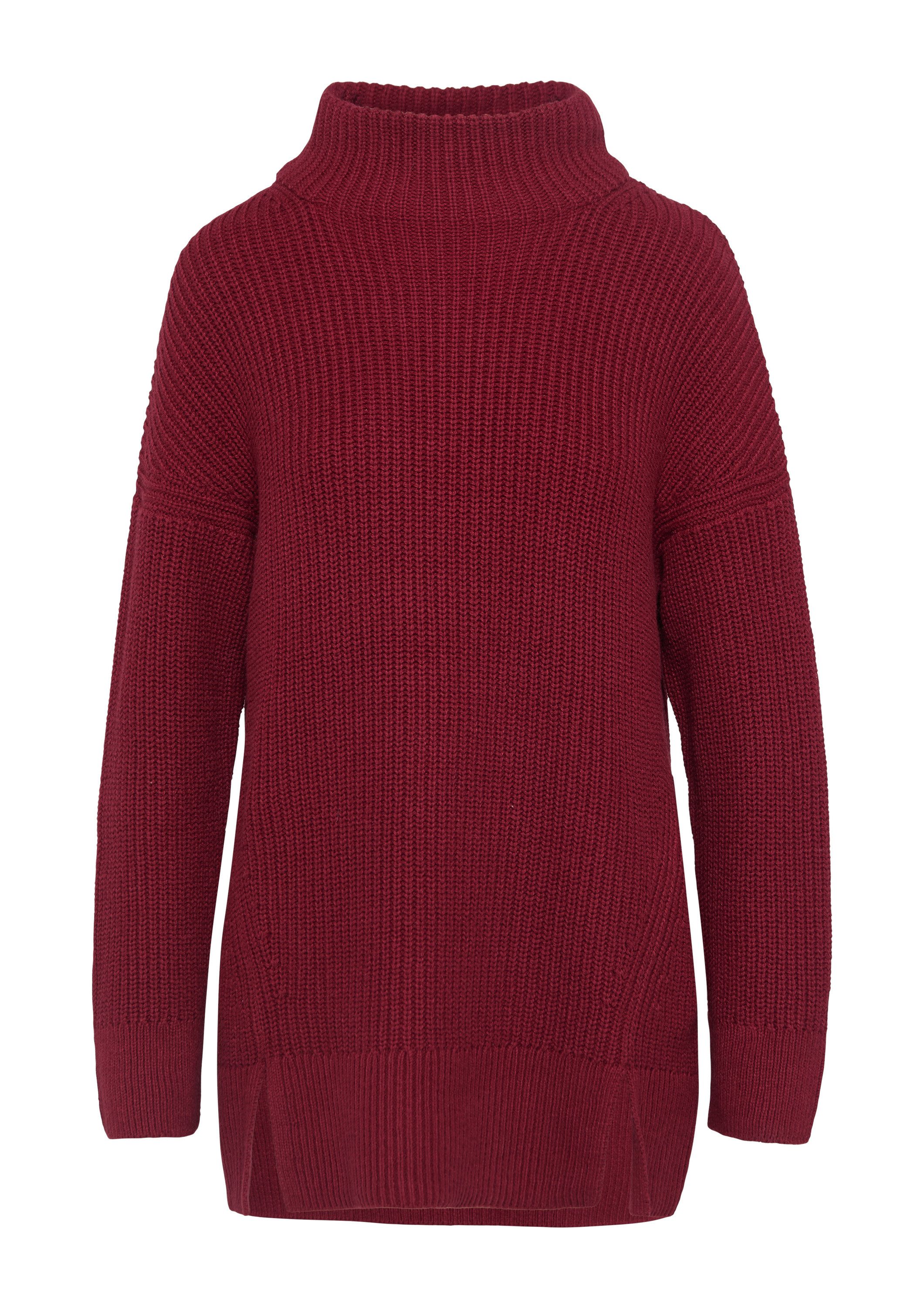 comma Longpullover Strickpullover Langer Strickpullover mit günstig online kaufen