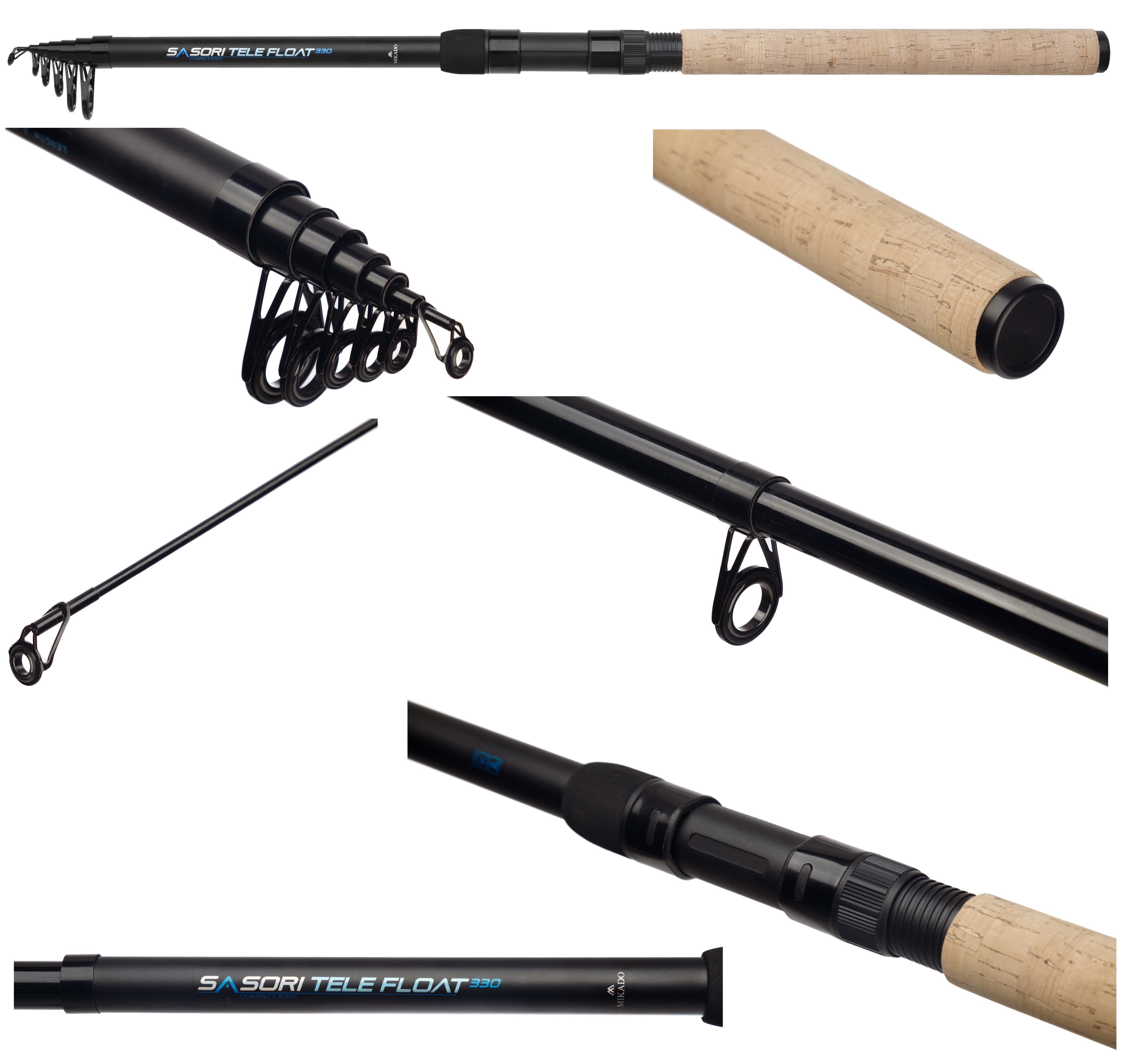 MIKADO Total Fishing Posenrute SASORI TELE FLOAT 300 330 360 - Wurfgewicht 5-30g - Teleskop Fried, Tolle Rute mit edlem Design